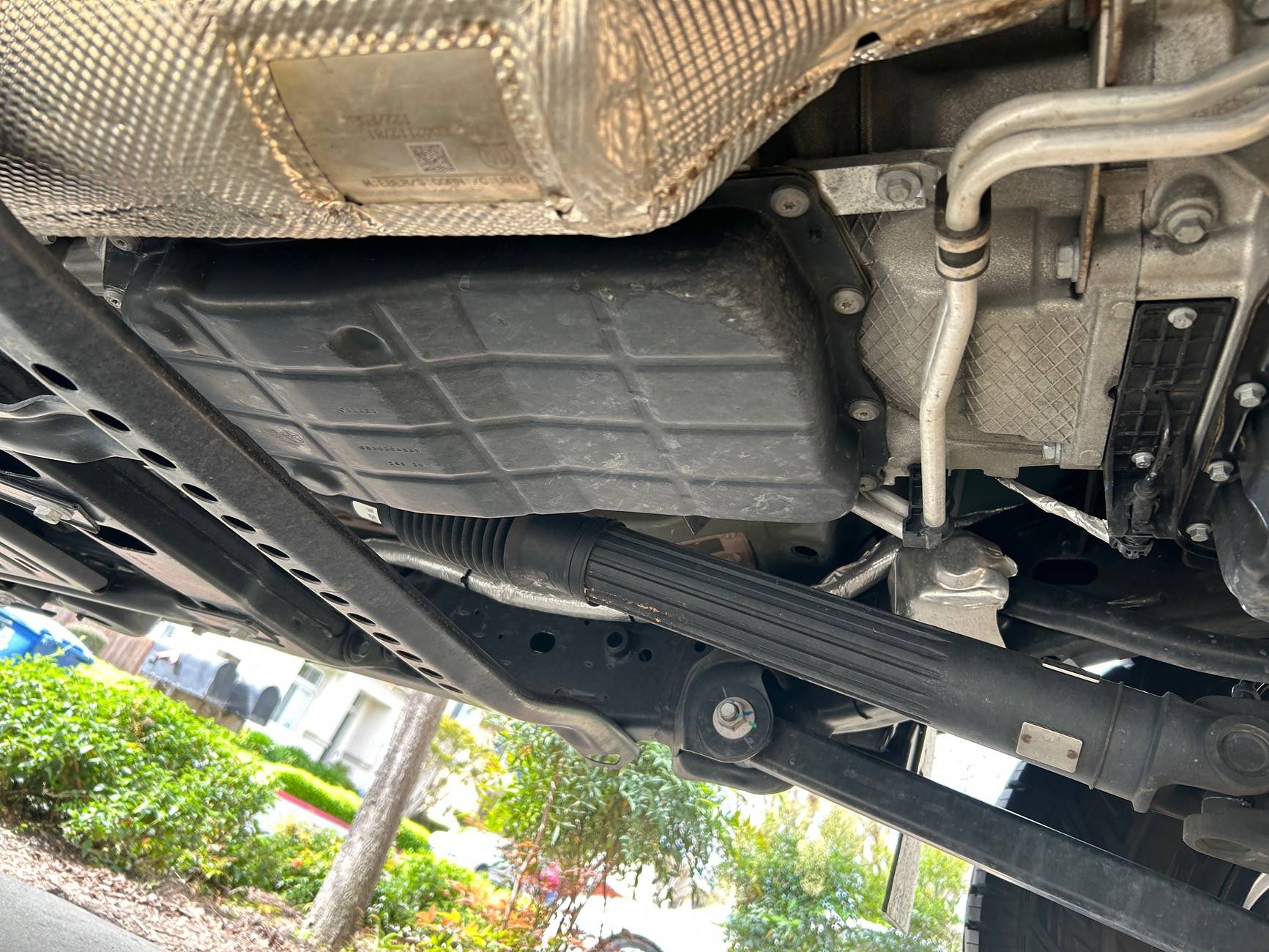 Jeep Gladiator Transmission oil change with PPE aluminum oil pan IMG_0261