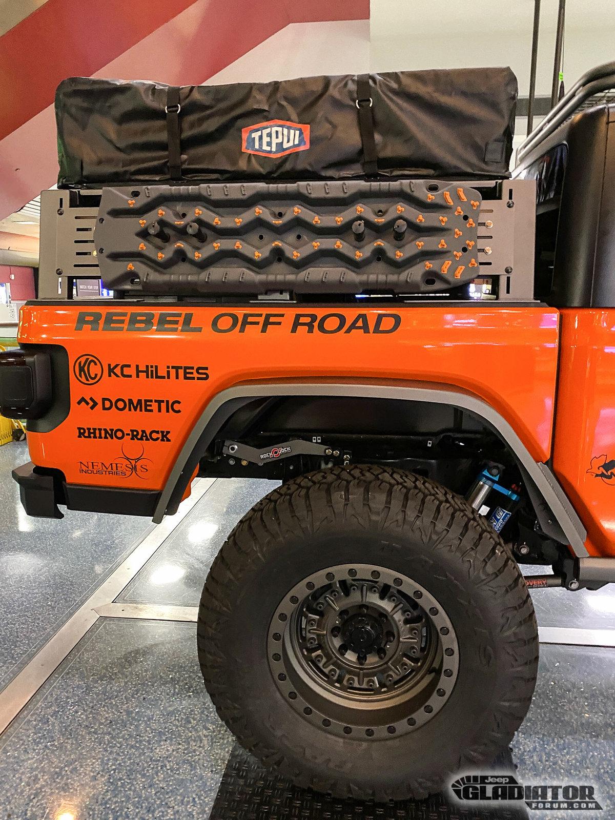 Jeep Gladiator Rebel OffRoad JT Gladiator Orange-Wrapped Overland Build [SEMA 2019] Rebel-Offroad-JT-Gladiator-Build-SEMA-2019-JGF-Coverage-8
