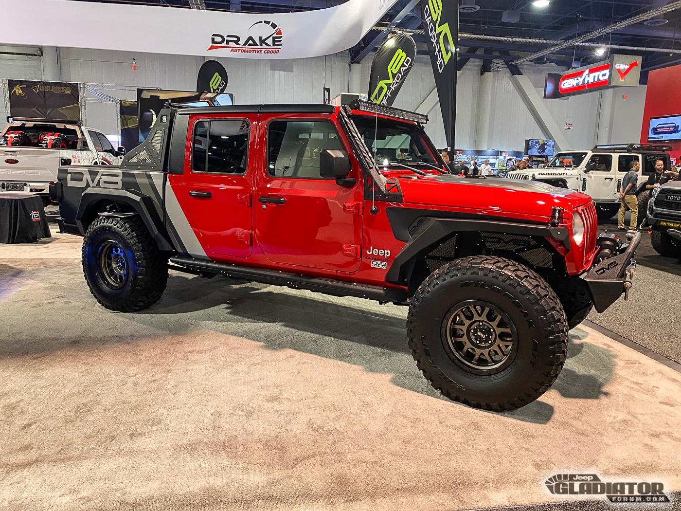 Jeep Gladiator DV8 Jeep Gladiator Build (Red) [SEMA 2019] DV8-Red-Jeep-Gladiator-JT-SEMA-Build-1