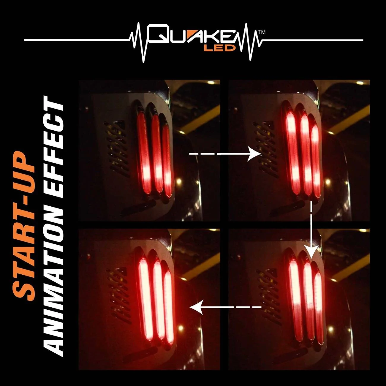 Jeep Gladiator !!!NEW Product!!! Quake Led FLUSH Taillights are live! Featuring B.A.S.S. Technology - QMT1538 7_Flush Ads