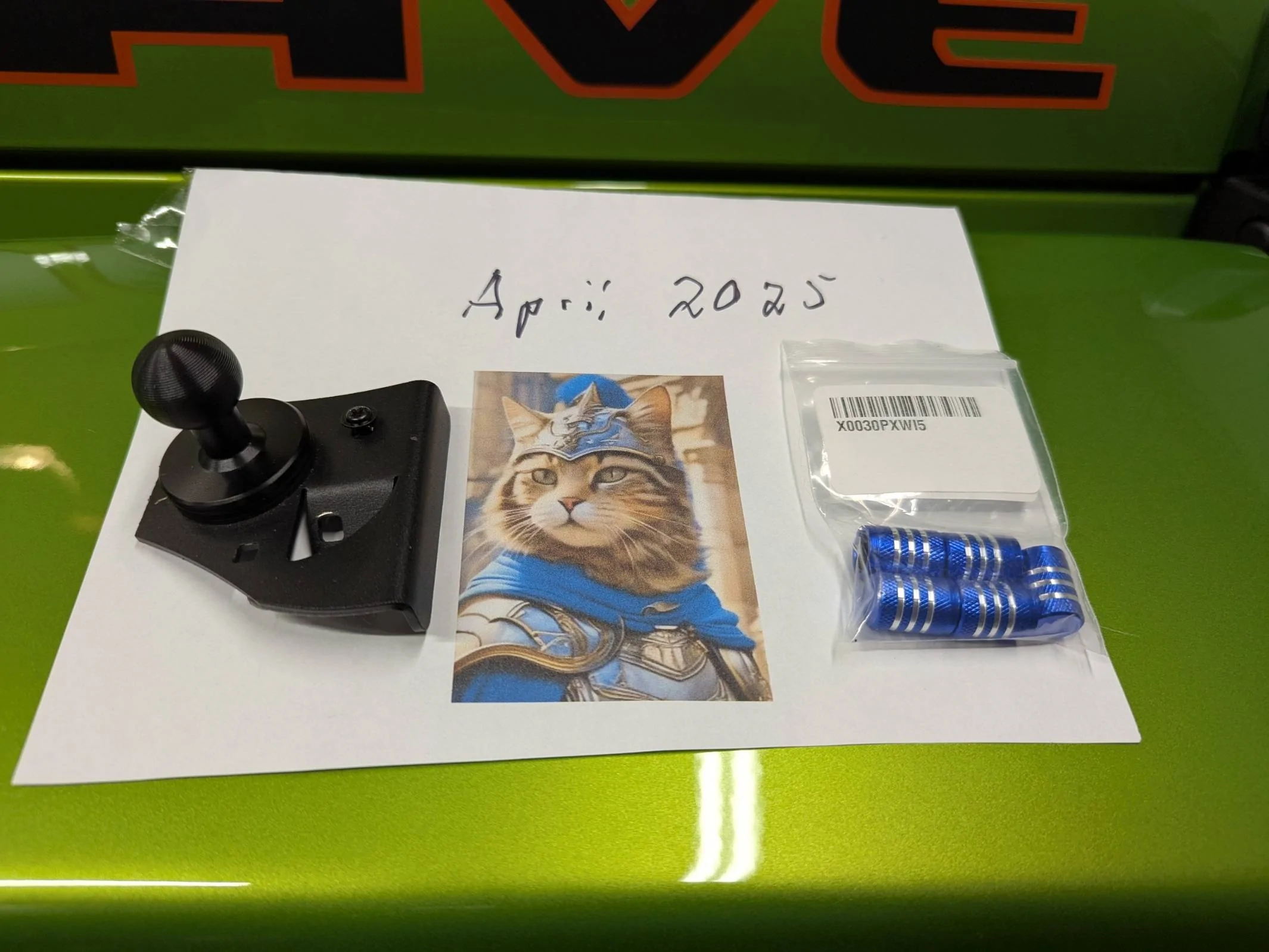 Jeep Gladiator Set of blue valve stem caps PXL_20250418_191619406