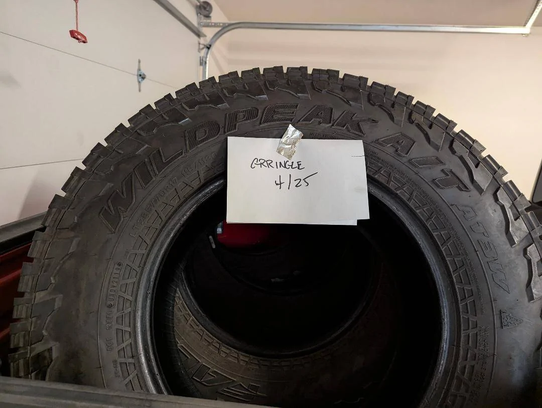 Jeep Gladiator Falken Wildpeak AT3W LT285/70R17 (Set of 4) 3 Peak Mtn Rated LIke New $500 Info