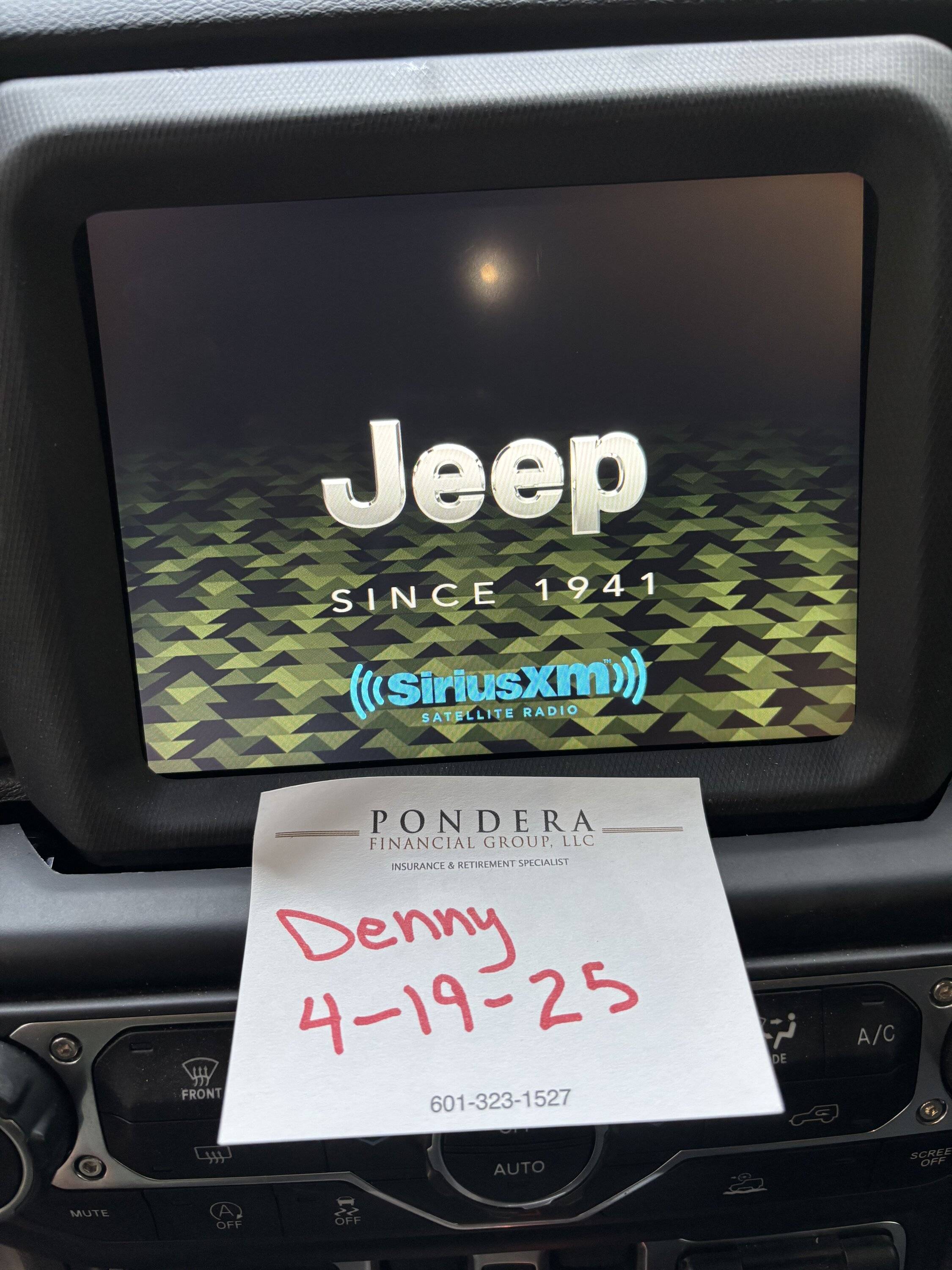 Jeep Gladiator 8.4” radio from 2023 Gladiator IMG_2155