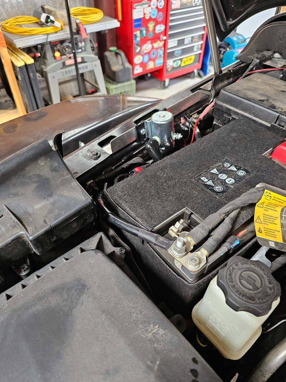 Jeep Gladiator How to fit a winch solenoid by the battery? 20230831_112011