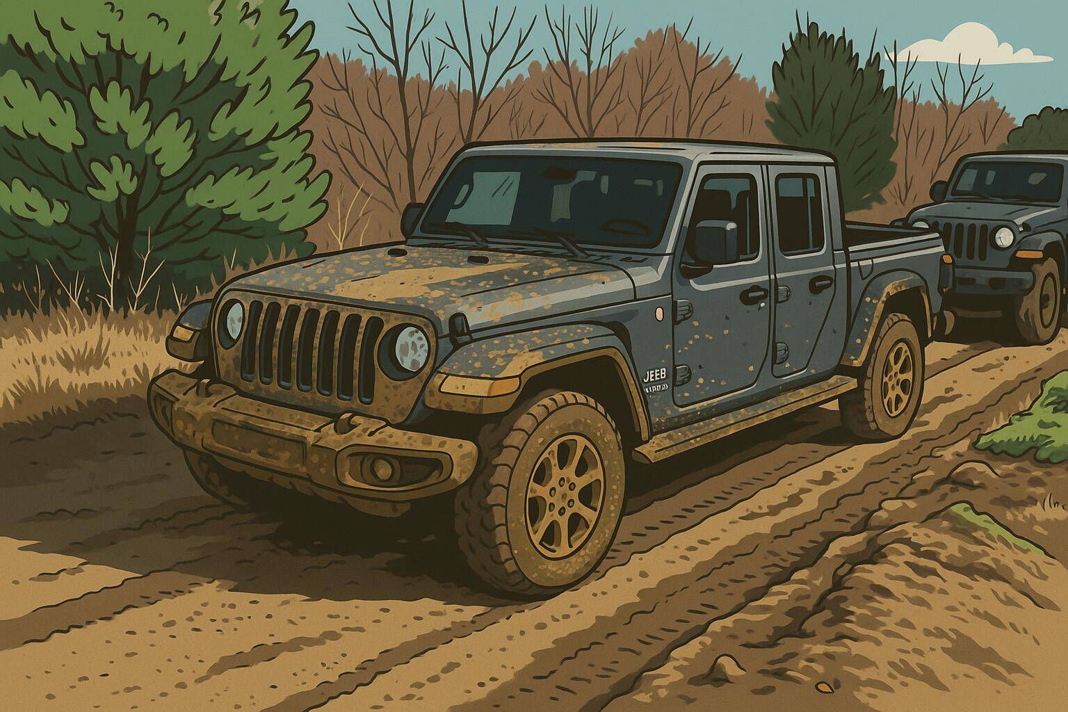 Jeep Gladiator Cartoonize your JT (PICS) ChatGPT Image Apr 21, 2025, 10_12_16 AM