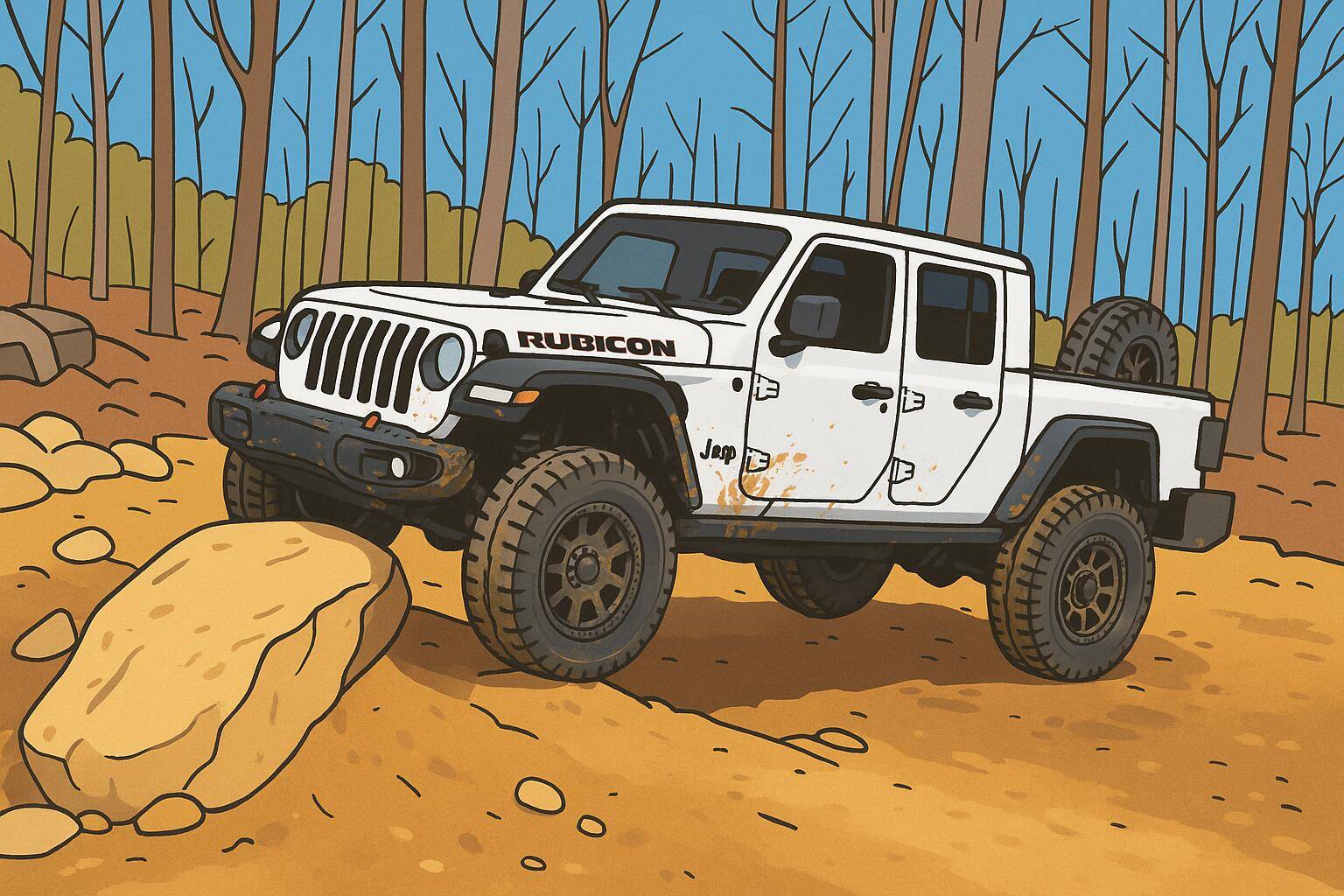 Jeep Gladiator Cartoonize your JT (PICS) ChatGPT Image Apr 20, 2025, 01_38_11 PM