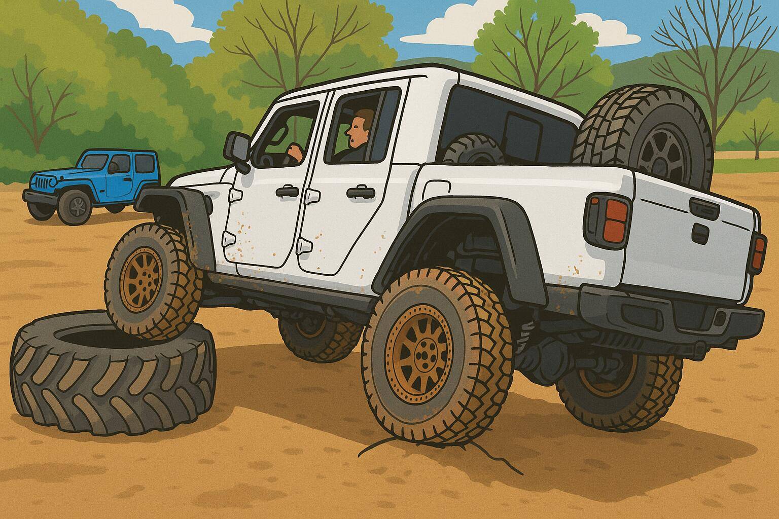 Jeep Gladiator Cartoonize your JT (PICS) ChatGPT Image Apr 20, 2025, 02_34_20 PM