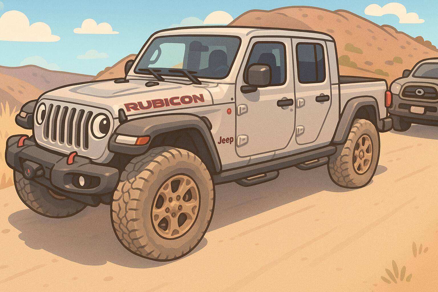 Jeep Gladiator Cartoonize your JT (PICS) ChatGPT Image Apr 21, 2025, 06_16_42 PM