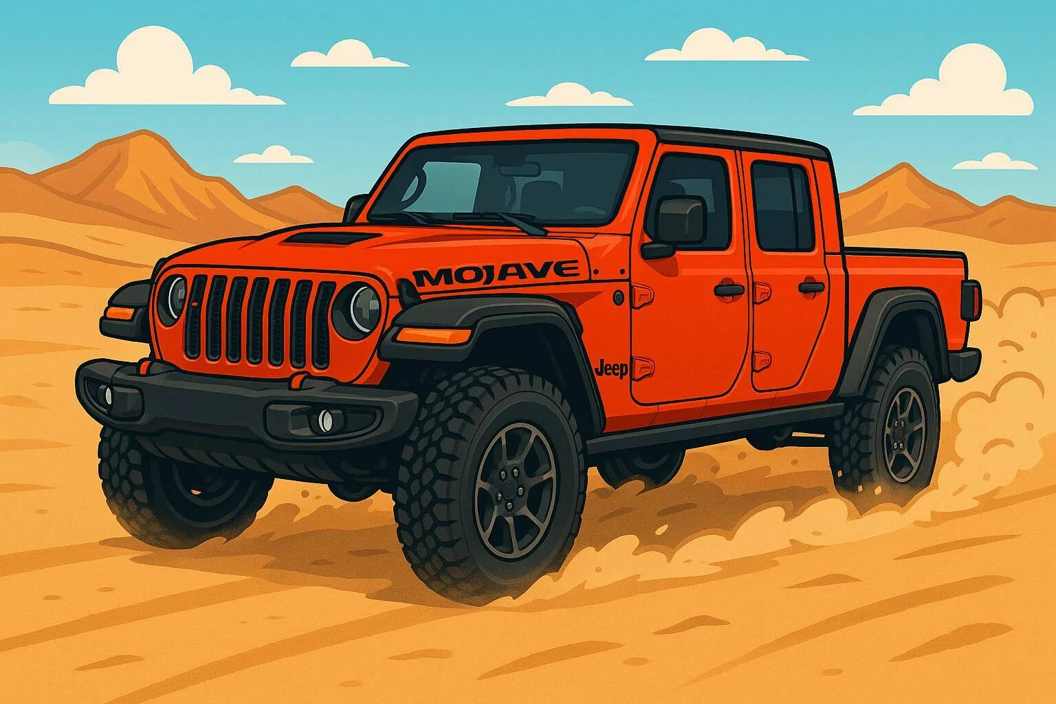 Jeep Gladiator Cartoonize your JT (PICS) Cartoon Fire Mojav