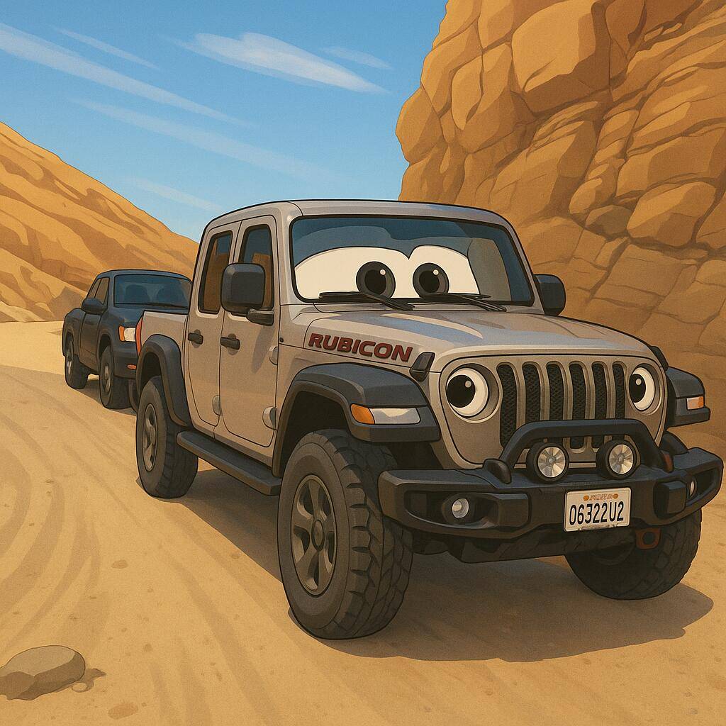 Jeep Gladiator Cartoonize your JT (PICS) ChatGPT Image Apr 22, 2025, 08_48_53 PM