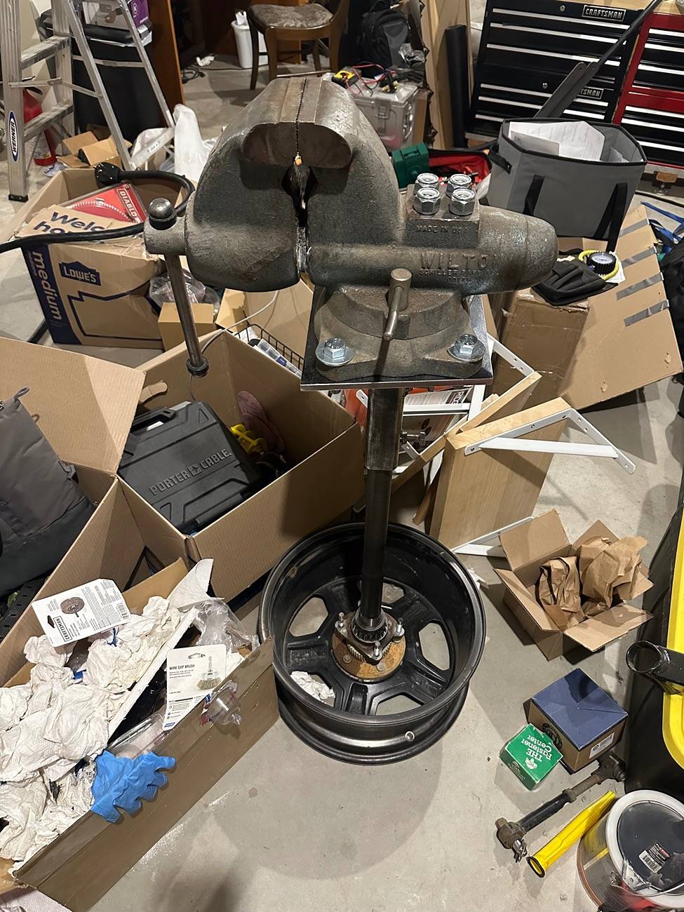 Jeep Gladiator Making a Vise Stand From Gladiator Parts IMG_2310