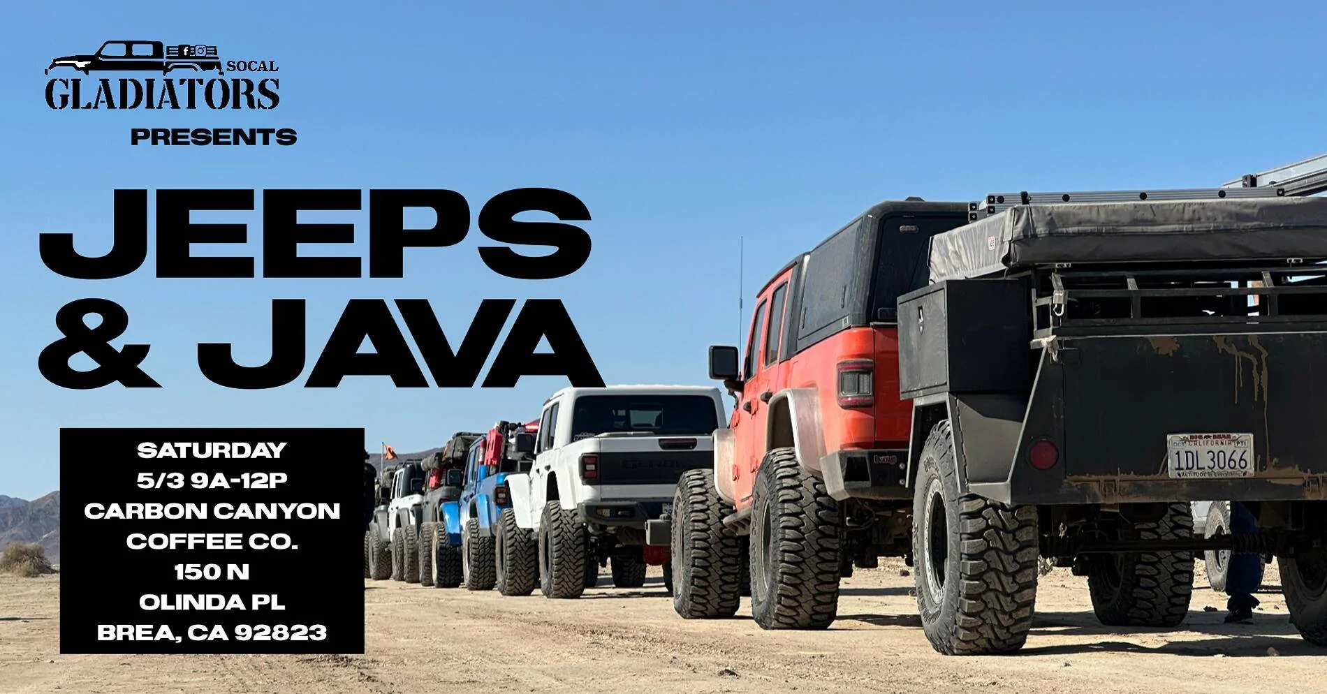 Jeep Gladiator Monthly Jeeps & Java in Orange County, CA IMG_3542
