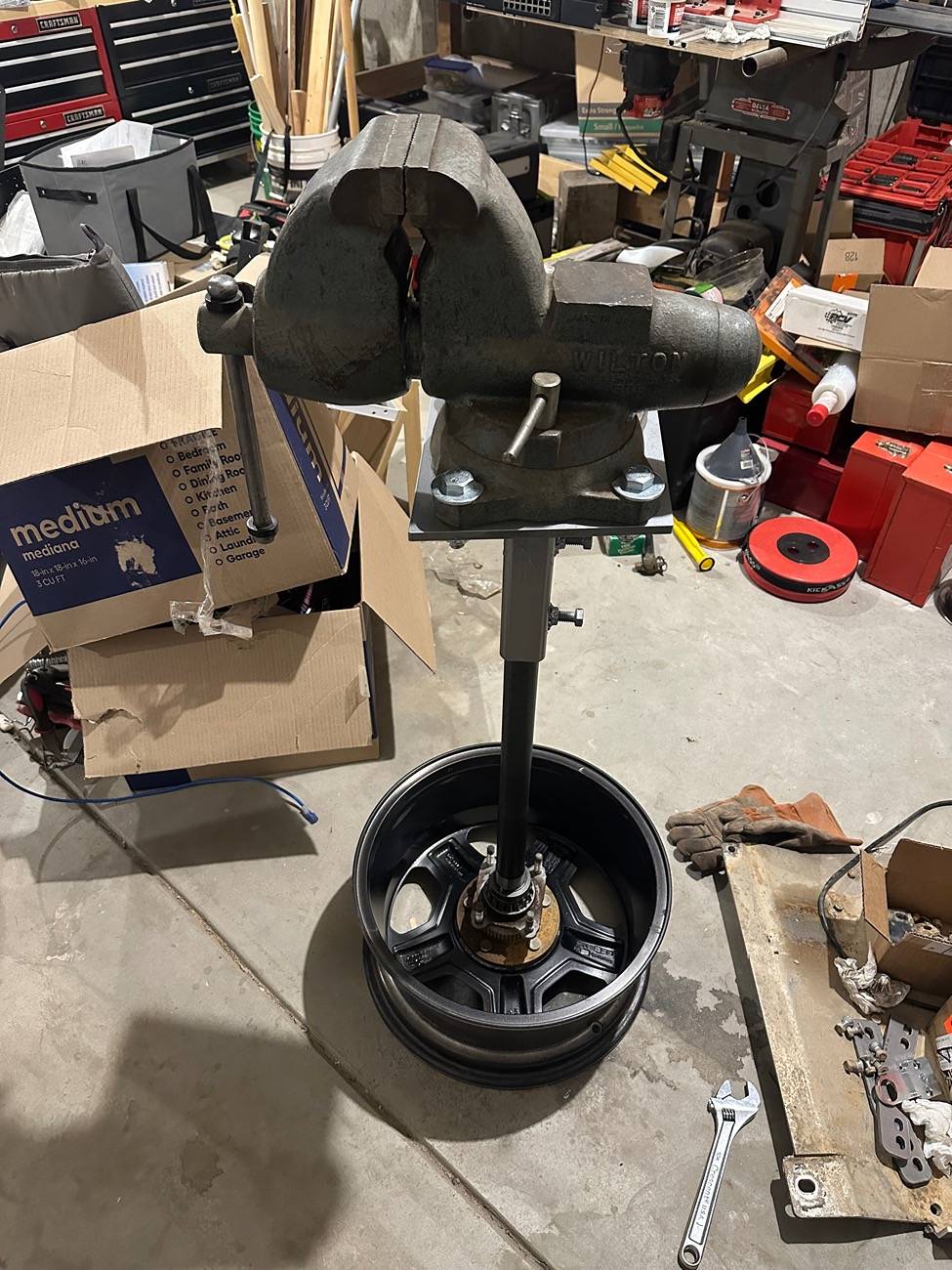 Jeep Gladiator Making a Vise Stand From Gladiator Parts IMG_2326