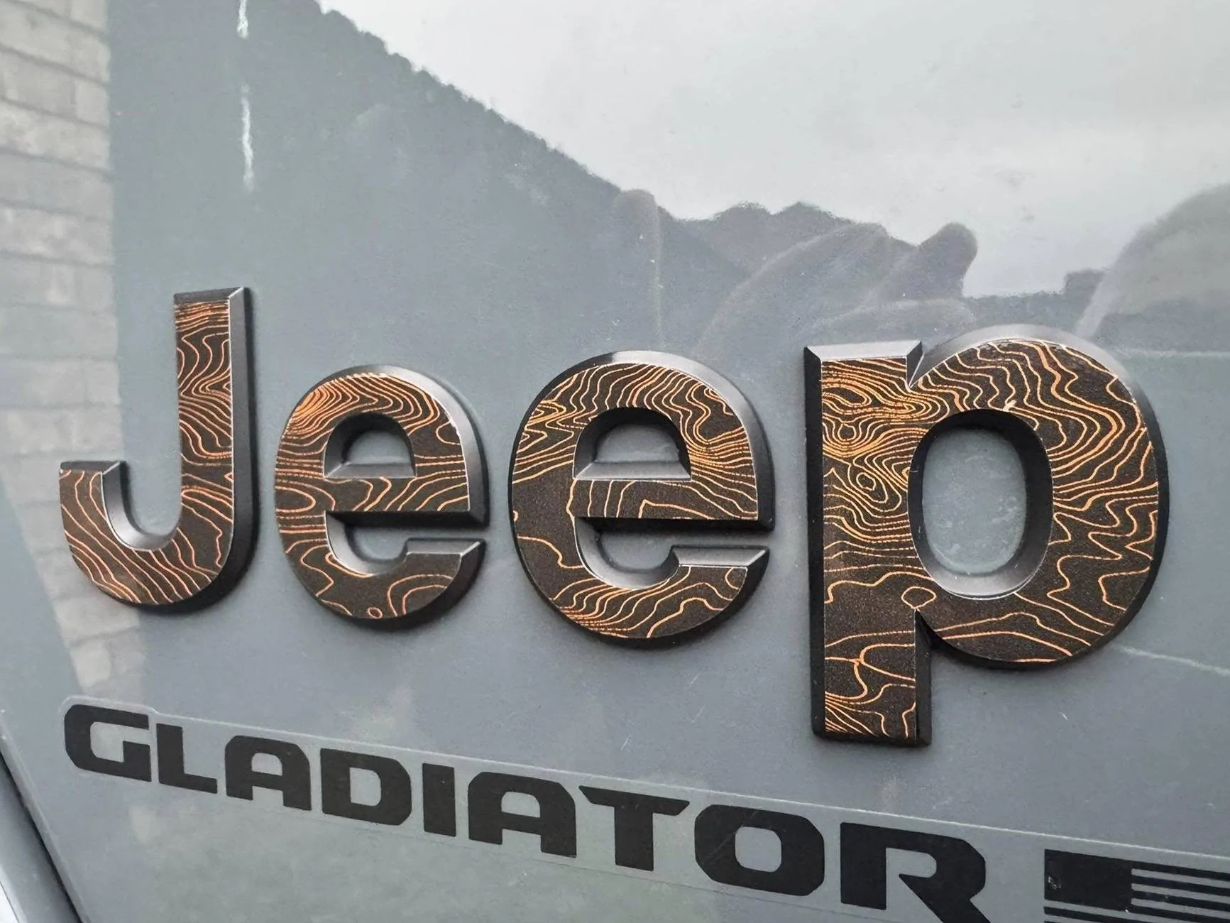 Jeep Gladiator Stickers and decal pics! Topography Map Decal overlay_n3_n