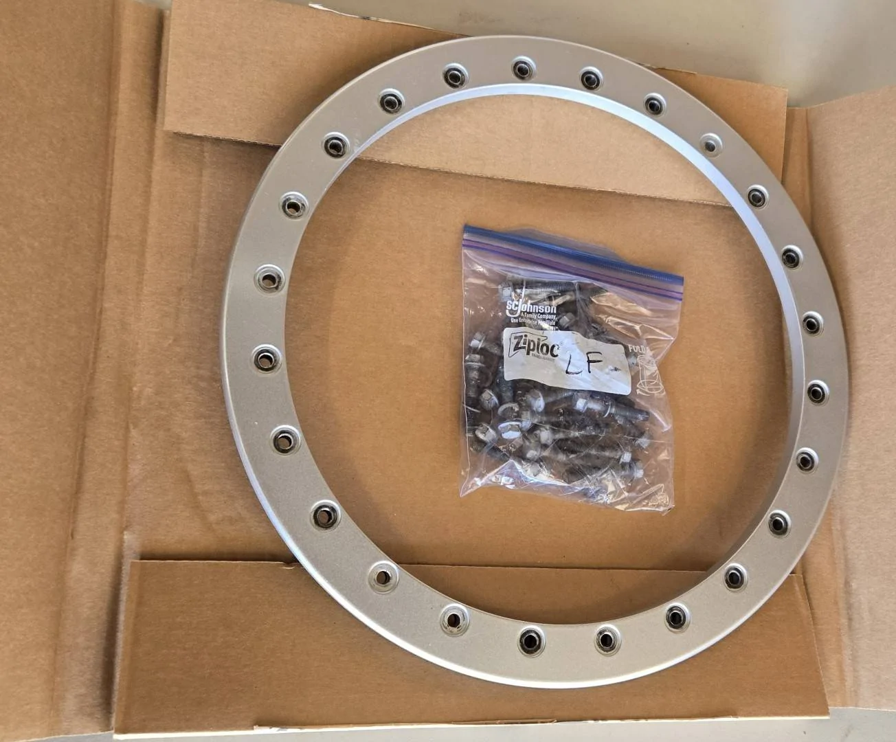 Jeep Gladiator (4) AEV Beadlock Rings - M8 Hardware - Silver - Used aev-beadlockring-07