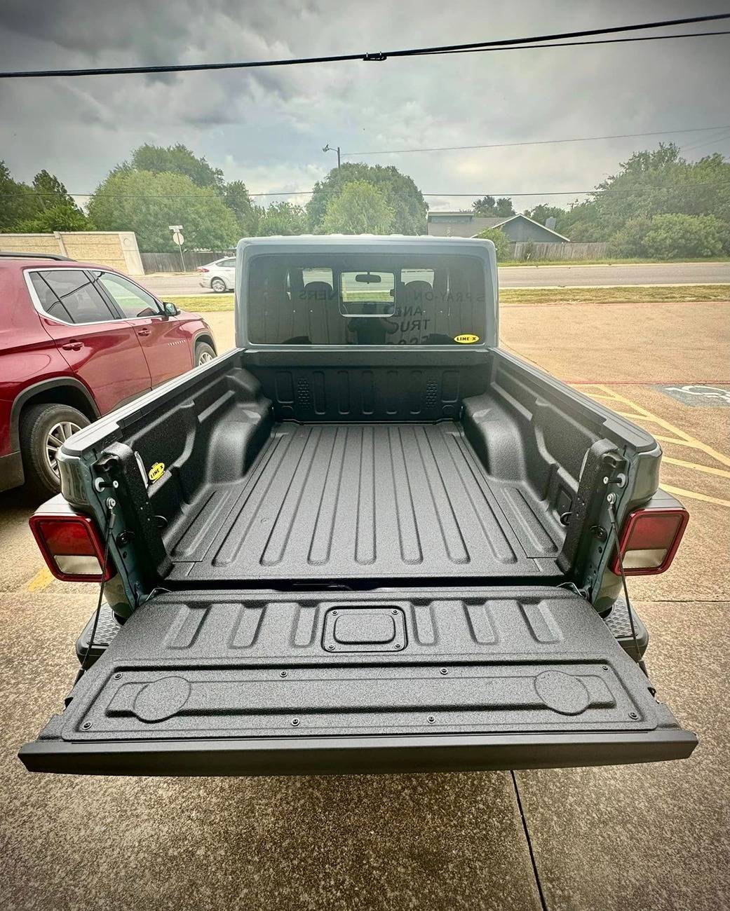 Jeep Gladiator My 1st Jeep! 2024 Gladiator Nighthawk Spray on bed liner by Line-X
