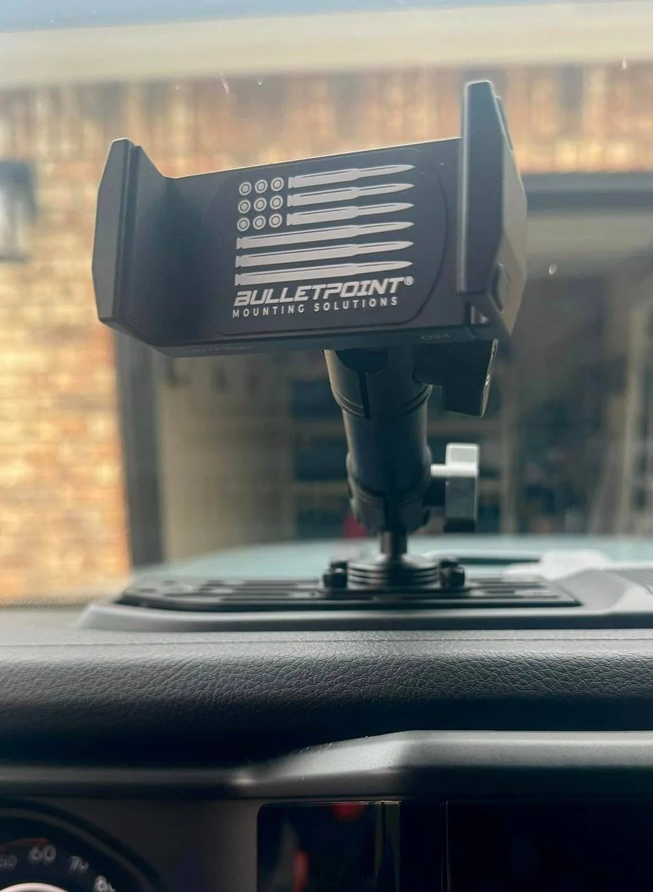 Jeep Gladiator My 1st Jeep! 2024 Gladiator Nighthawk BulletpointMountingSolutions 2024_Jeep Driver Side Dash Mount Universal Phone Holder