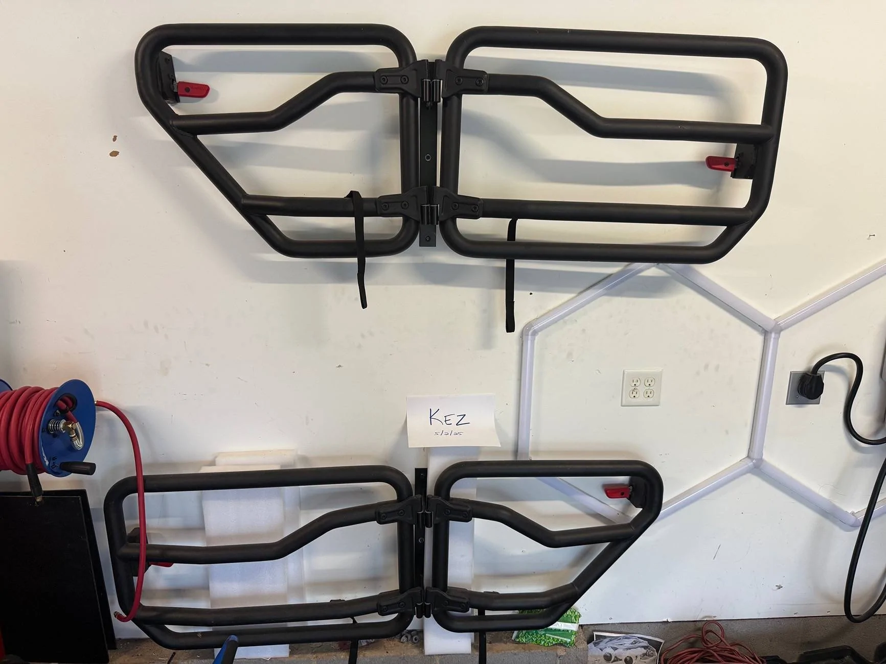 Jeep Gladiator Mopar tube doors with wall mount brackets - $750 img_8155-jpeg