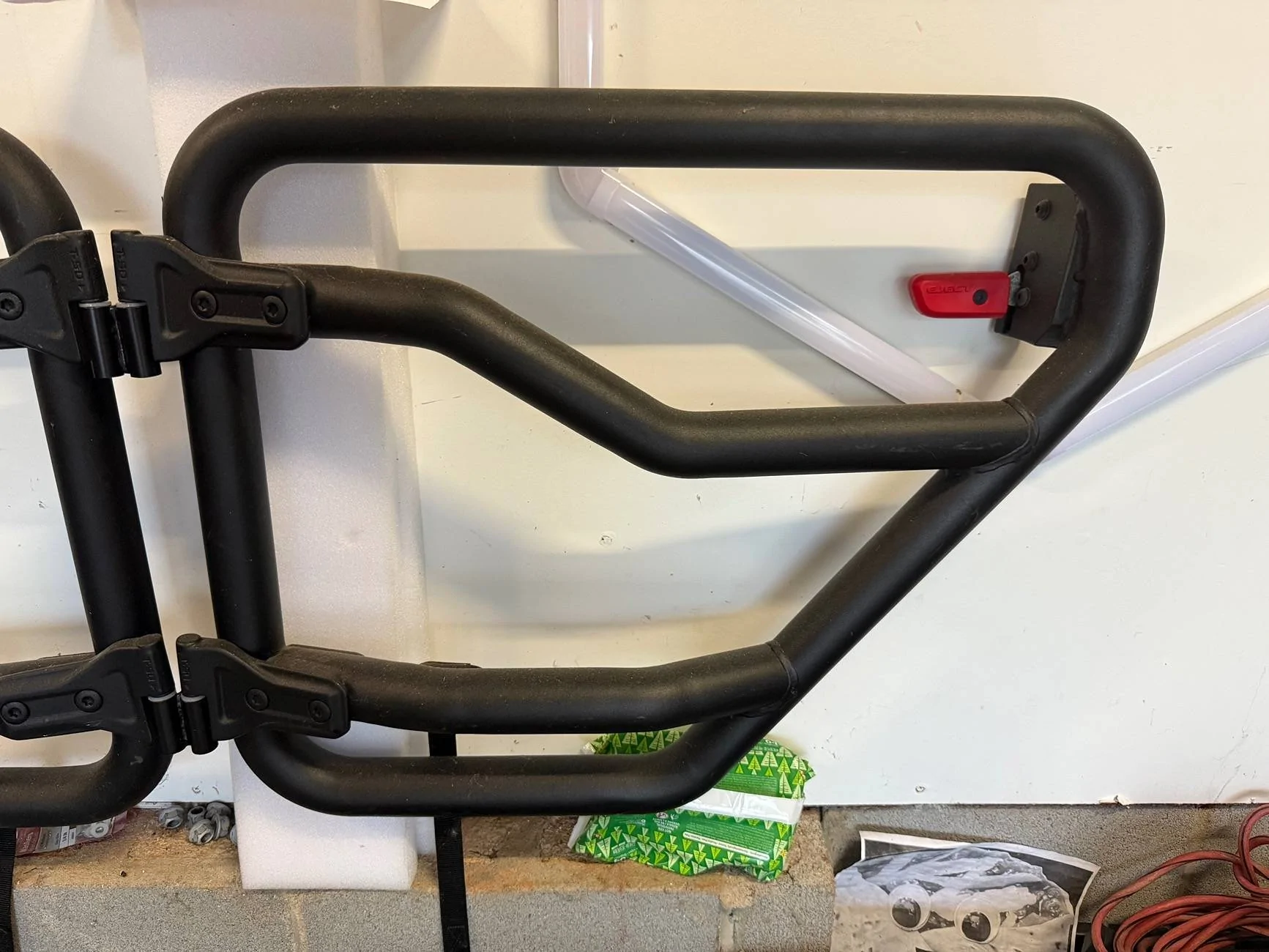 Jeep Gladiator Mopar tube doors with wall mount brackets - $750 img_8158-jpeg