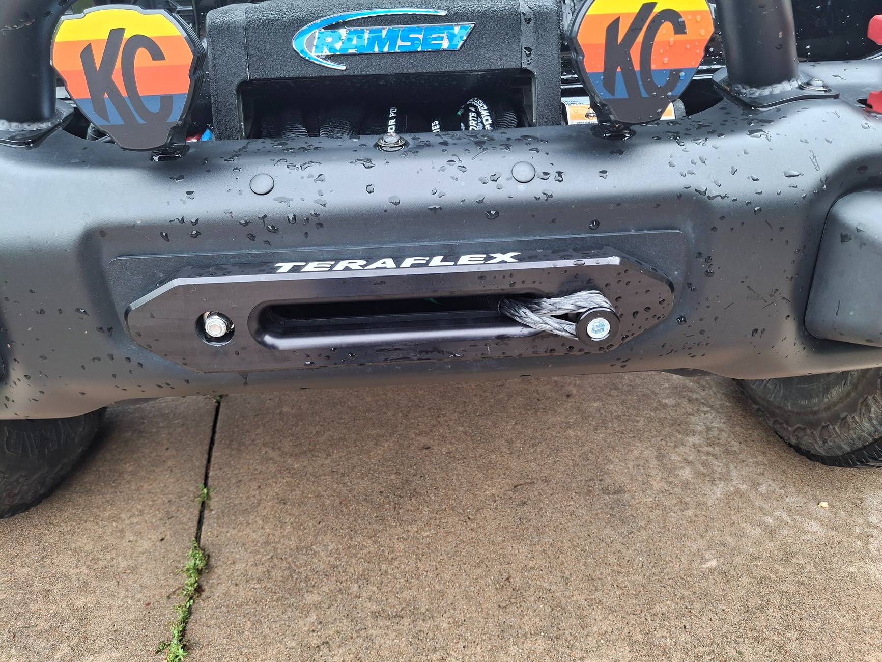 Jeep Gladiator Fairlead options for synthetic rope without a hook 20250506_172337