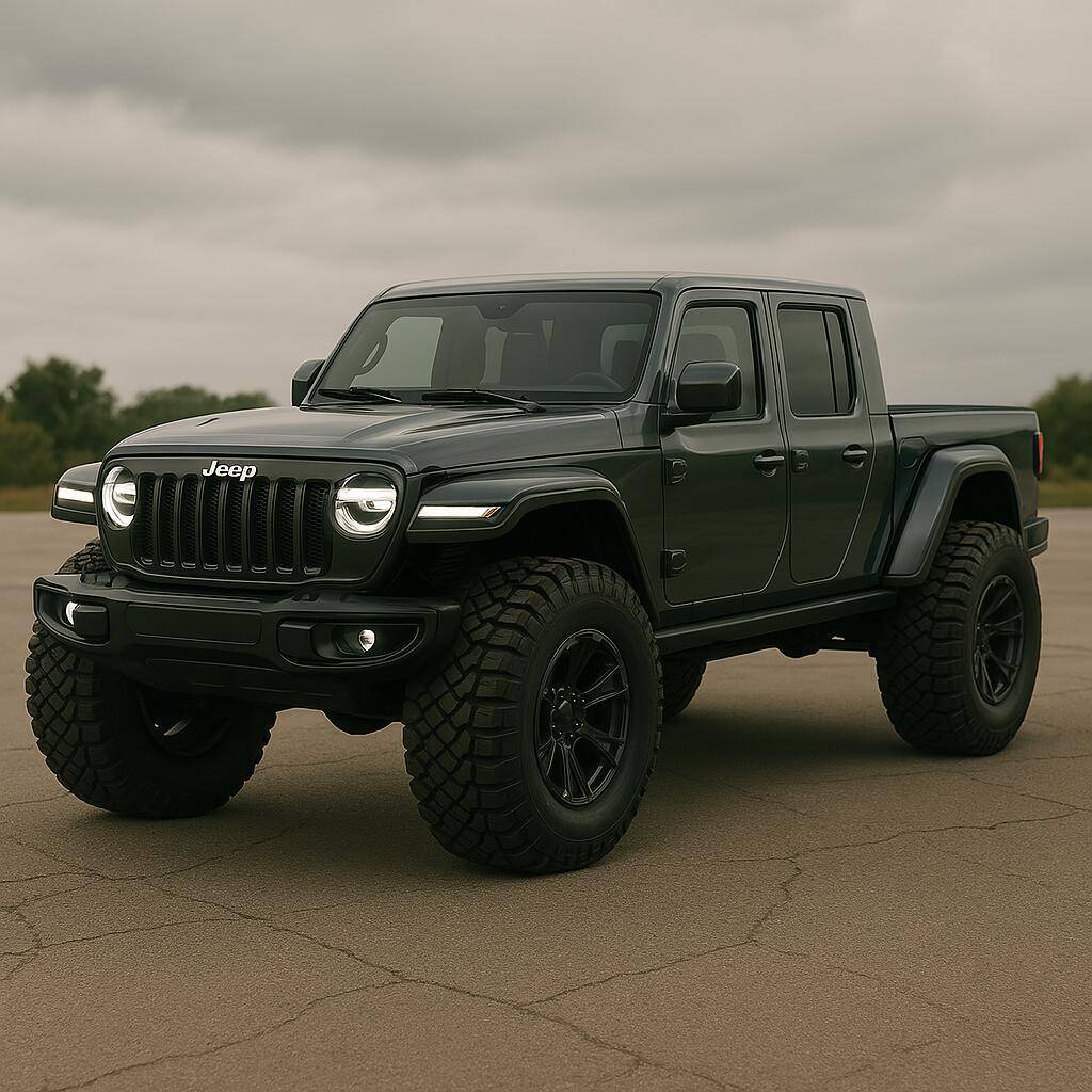 Jeep Gladiator New Gladiator Trims ? 2025 Model Year a futuristic Jeep Gladiator with big tires
