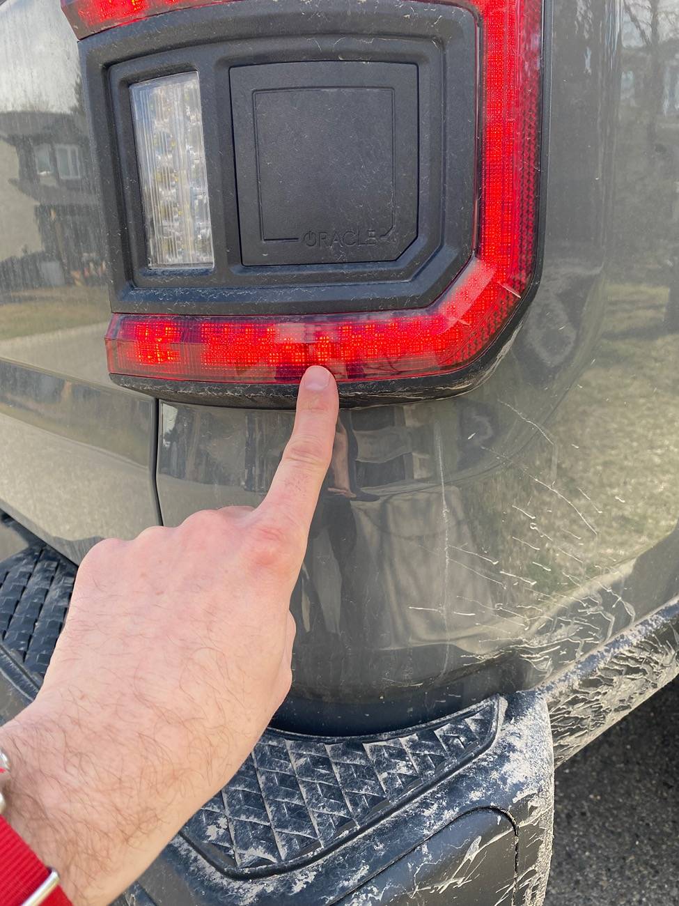 Jeep Gladiator Oracle flush tail light warranty experience. IMG_8654