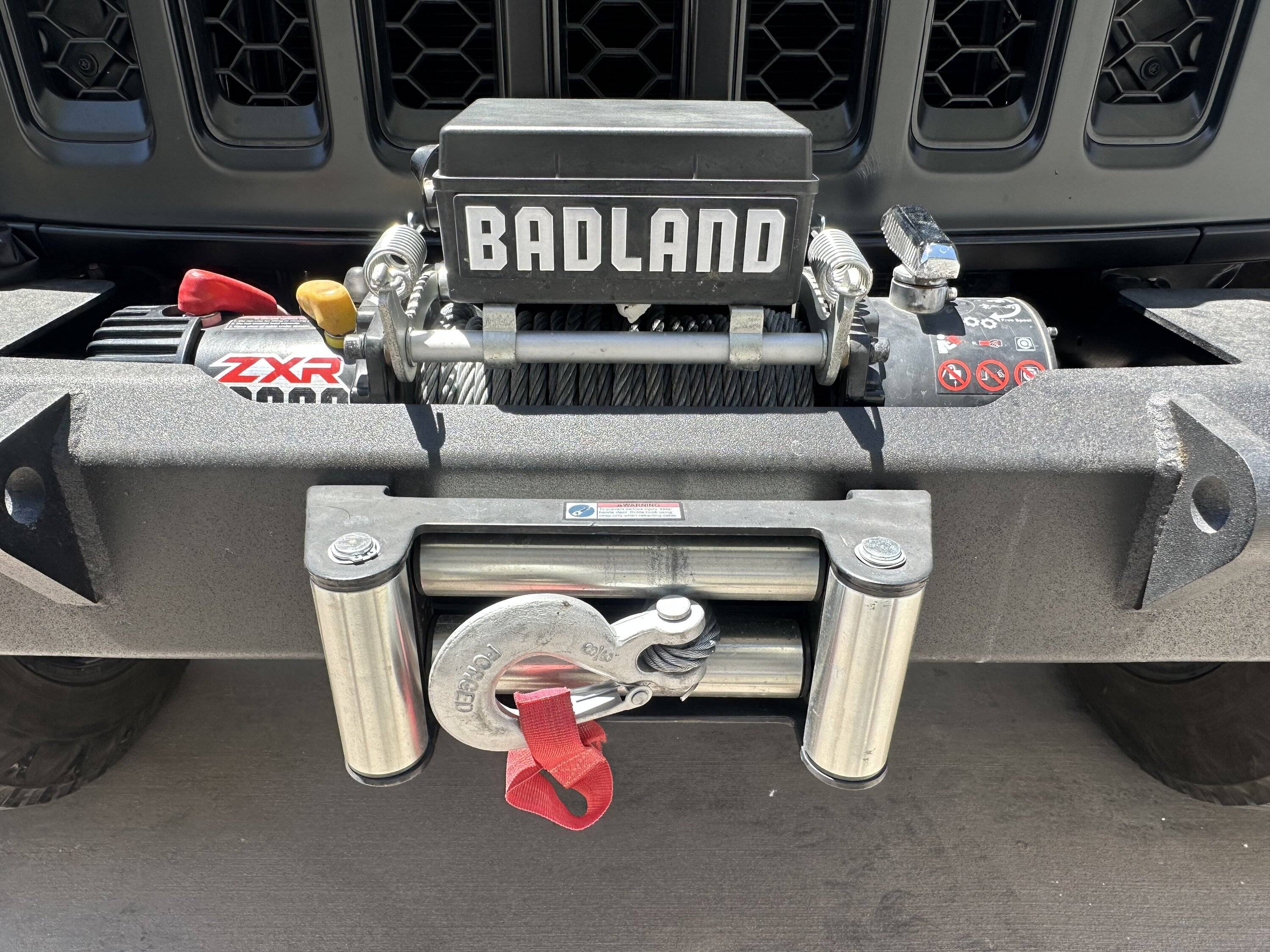 Jeep Gladiator Badland ZXR 12000lb Winch steel rope $200 IMG_3351