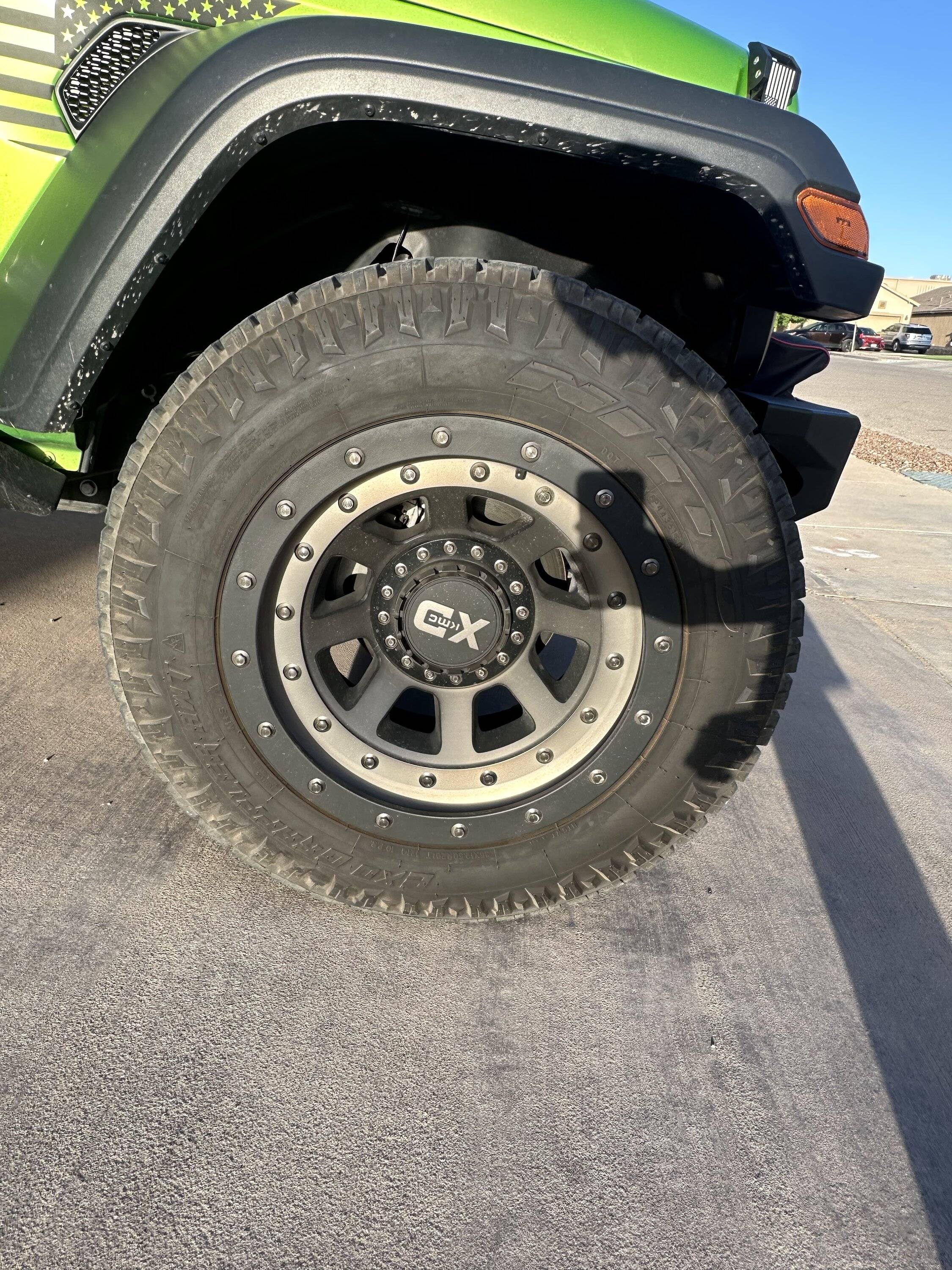 Jeep Gladiator KMC XD 20” rims and NITTO EXO GRAPPLER AWT tires 35X12.50X20 Tires IMG_3238