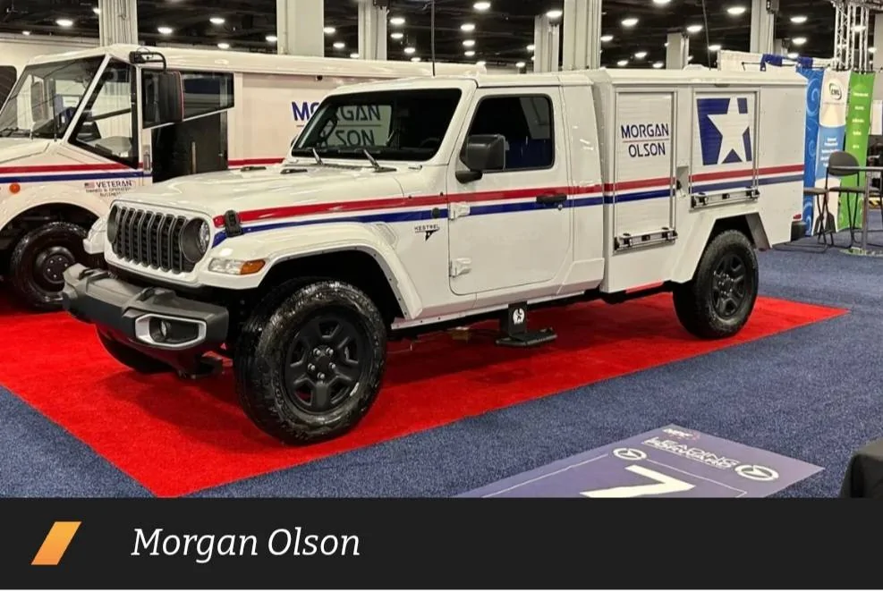 Jeep Gladiator JT Mail Truck? National Postal Forum has a Kestrel Gladiator on Display Screenshot_20250512-203928_Facebook
