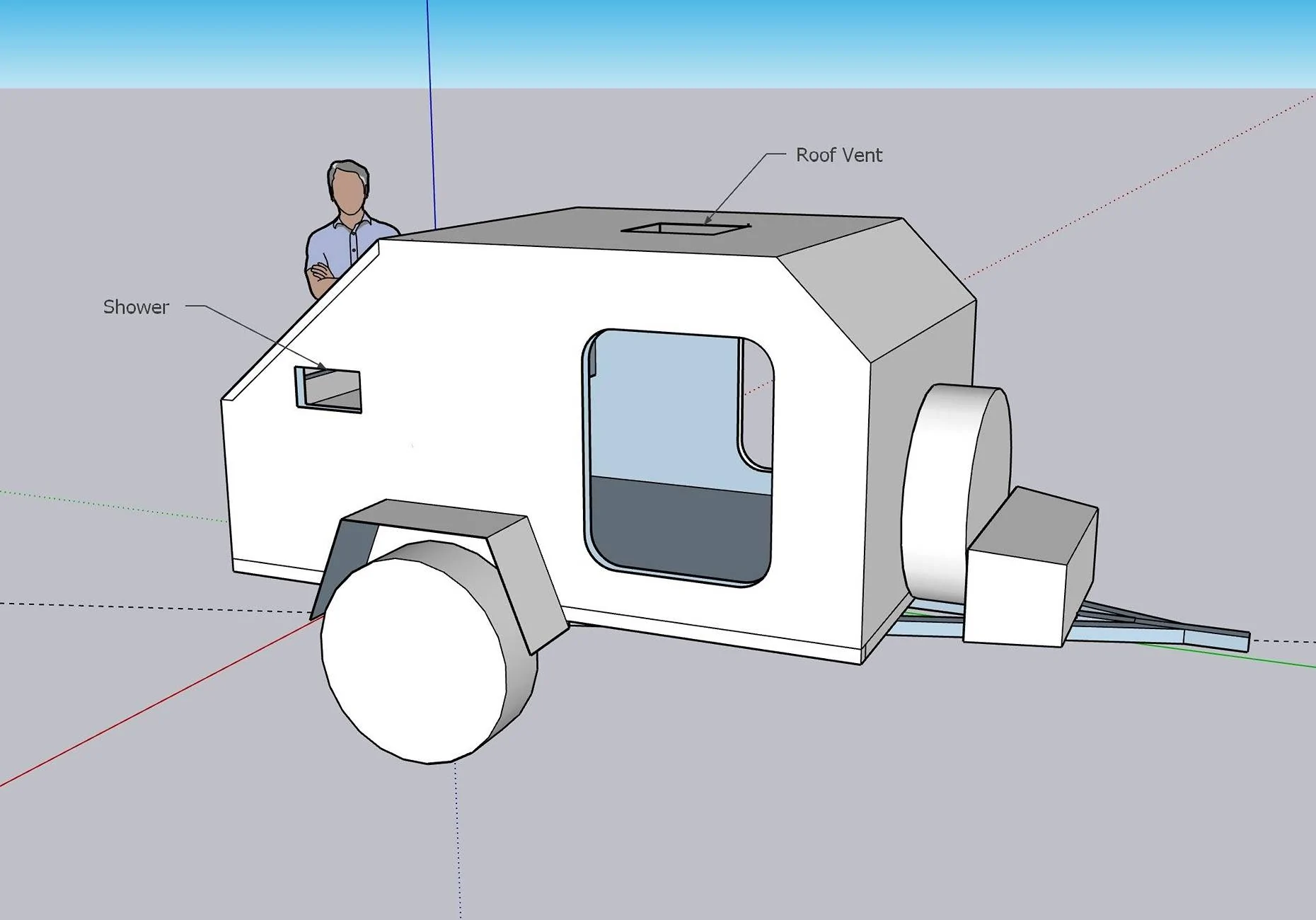 Jeep Gladiator What's your take:  TearDrop / SquareDrop / Micro-Camper/Trailer Sketchu