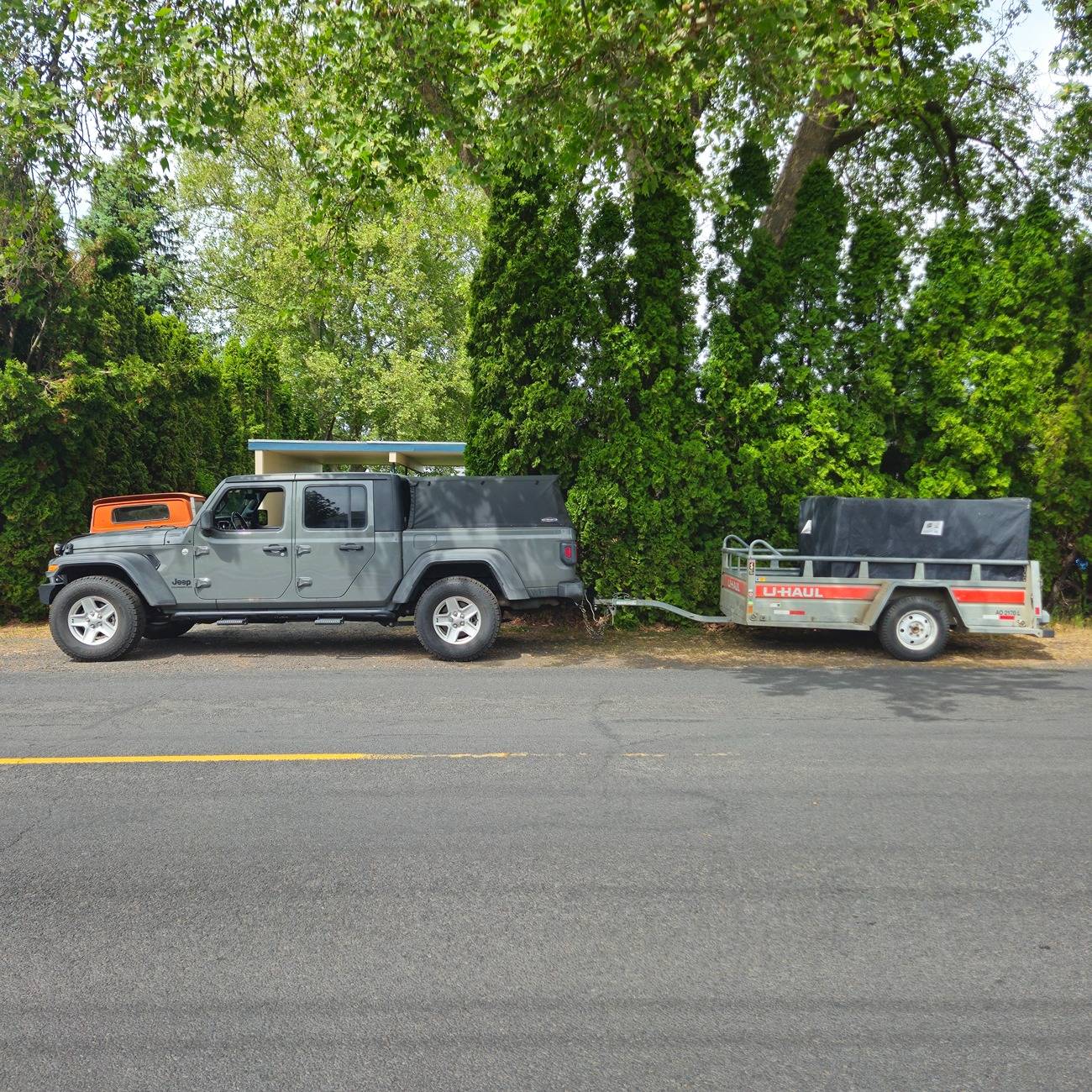 Jeep Gladiator First time towing with Gladiator, help please. uhaul