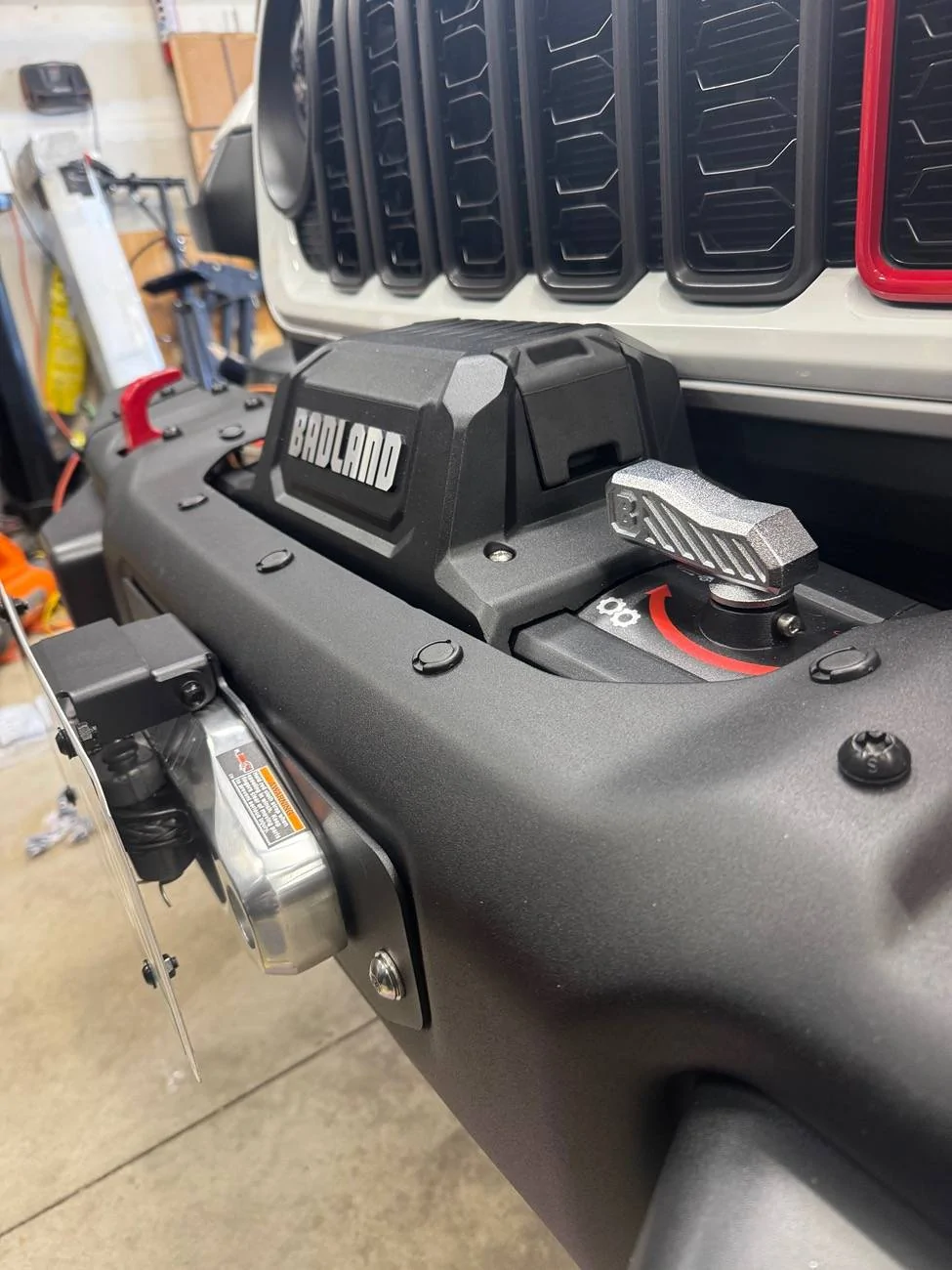 Jeep Gladiator Winch plate recommendations for Badlands Apex 12,000 with stock 2024 Rubicon X bumper IMG_2446