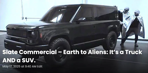Jeep Gladiator SLATE Truck revealed as modular Pickup & SUV. Priced under $20K after incentive slate-truck-suv-gloss-black-wrap-580-jpg