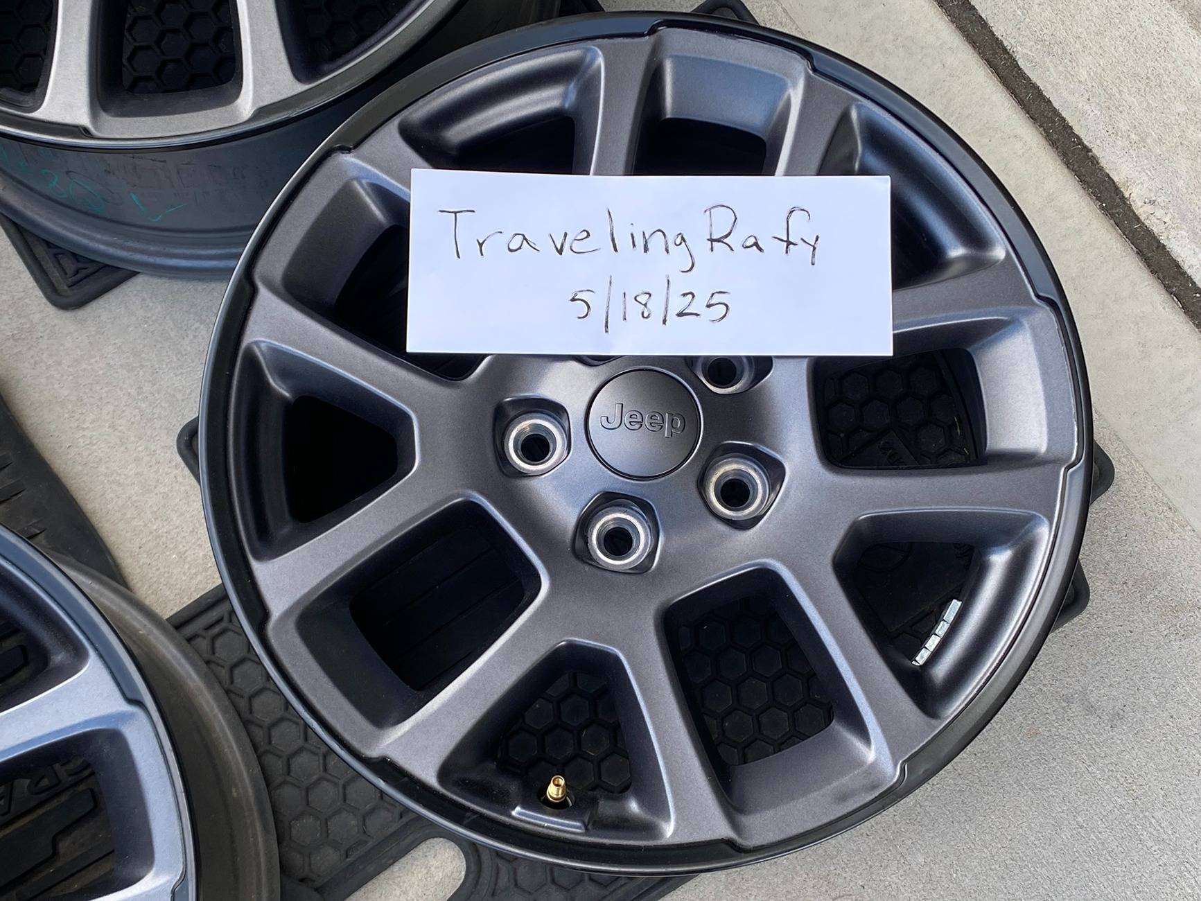 Jeep Gladiator Set of 4 -18 x 7.5 Overland wheels IMG_3569