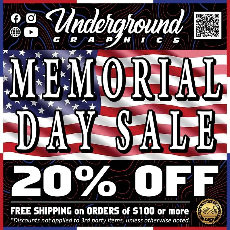 Jeep Gladiator Underground Graphics 20% off Memorial Day Sale! Memorial Day Sale UG