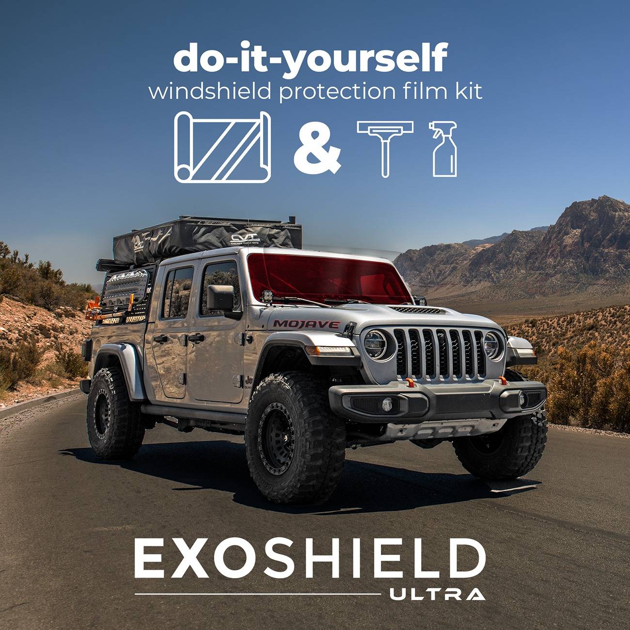 Jeep Gladiator Underground Graphics 20% off Memorial Day Sale! Ad Content - EXOSHIELD ULTRA - DIY KIT - Desert Photos (2)