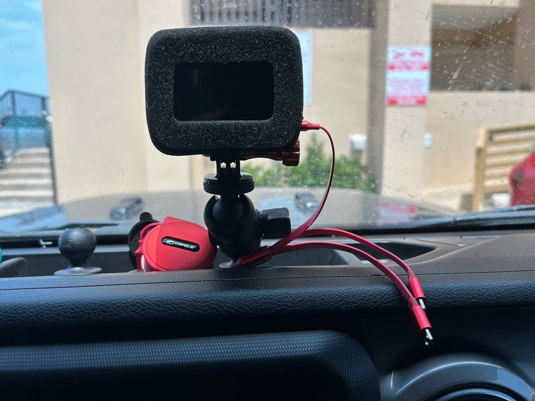 Jeep Gladiator Dash cam with Go Pro mount IMG_1164