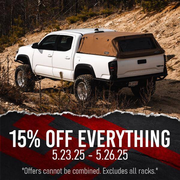 Jeep Gladiator Softopper Memorial Day Sale! 15% Off EVERYTHING 600x600 (1)