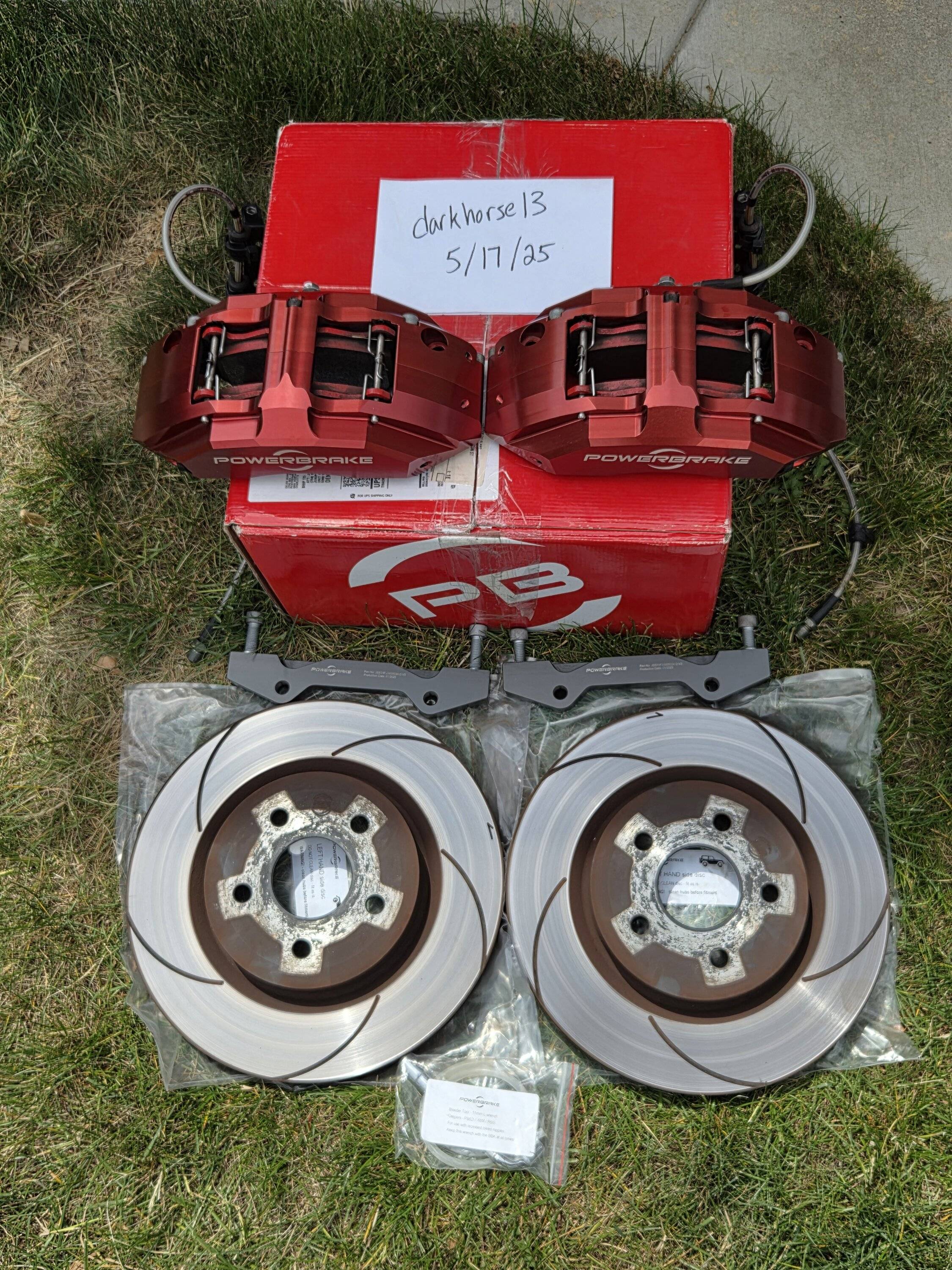 Jeep Gladiator Powerbrake Big Brake X-Line 6 Piston Front Kit (Red) 20250523_143618