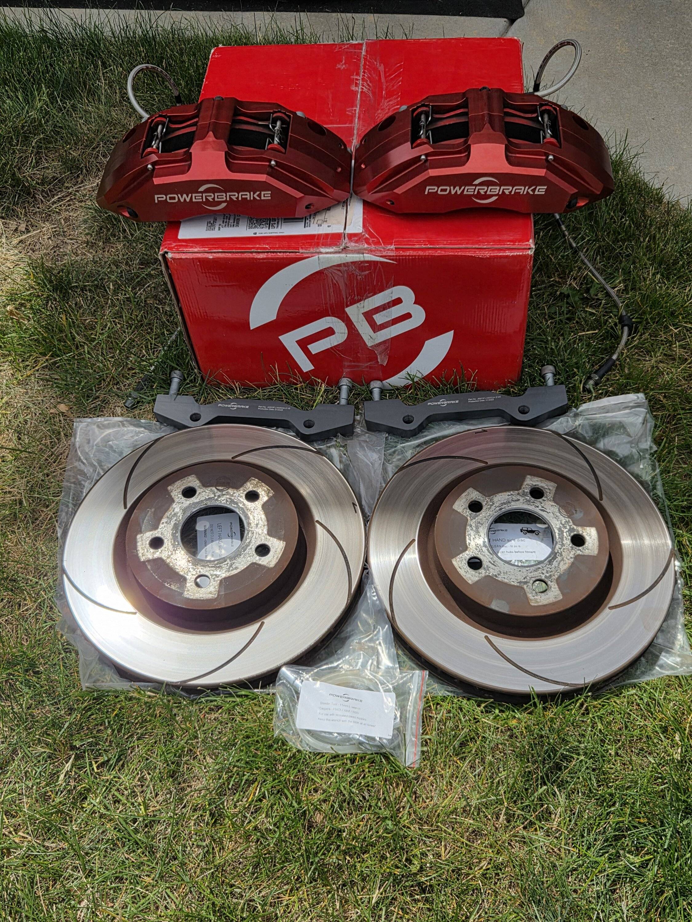 Jeep Gladiator Powerbrake Big Brake X-Line 6 Piston Front Kit (Red) 20250523_143606