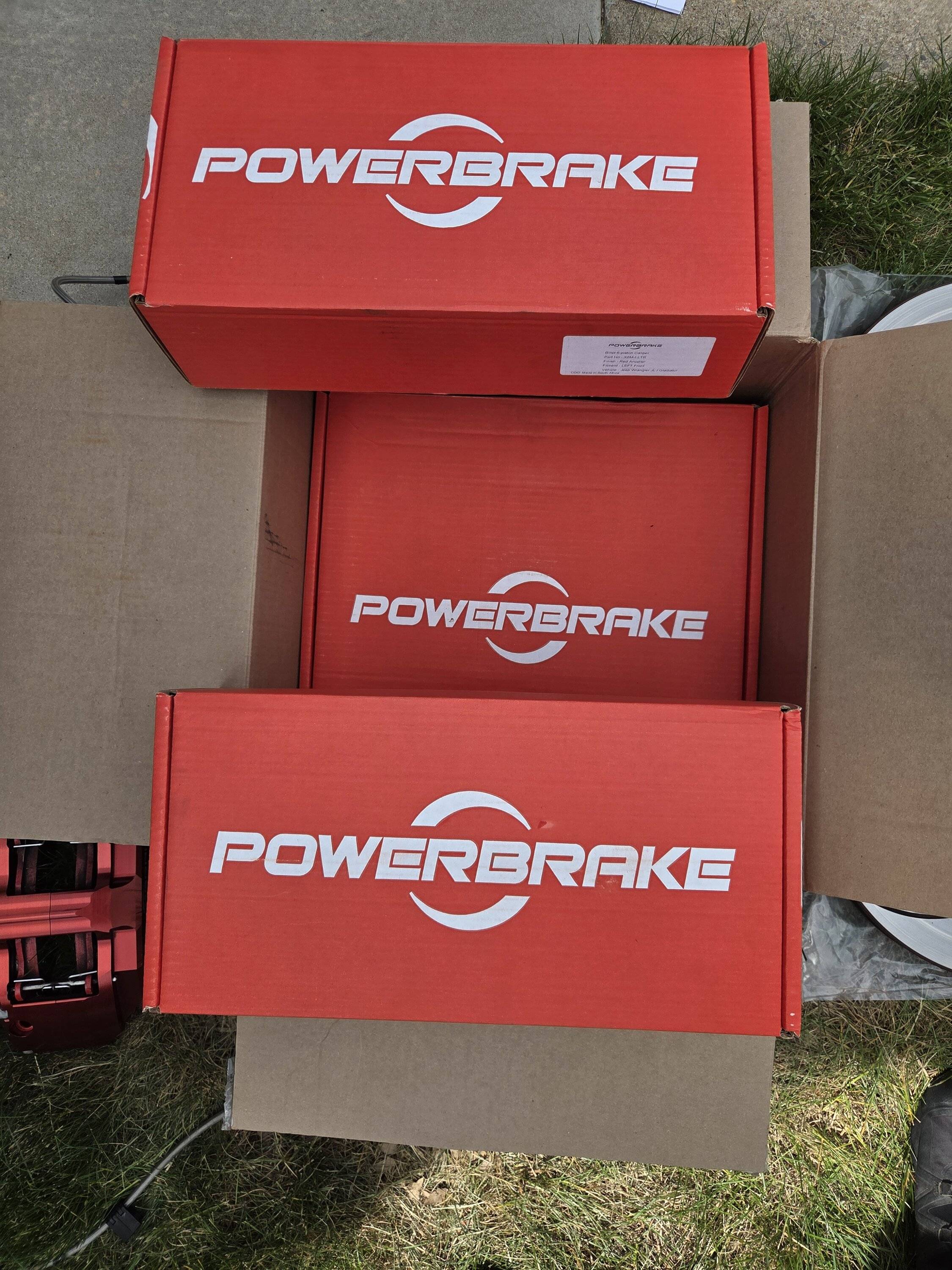 Jeep Gladiator Powerbrake Big Brake X-Line 6 Piston Front Kit (Red) 20250523_143720