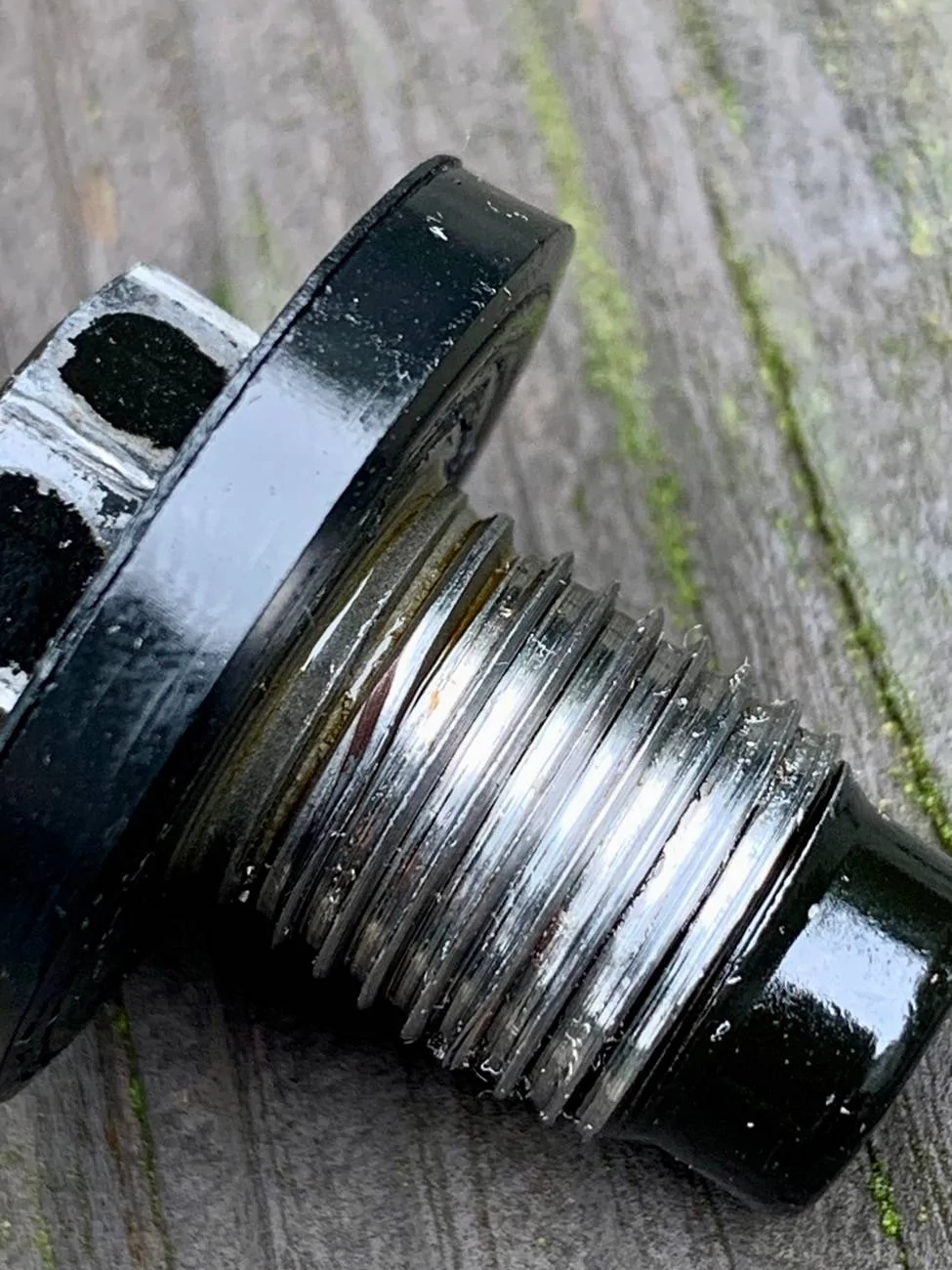 Jeep Gladiator Dealership crossed threaded oil drain plug IMG_6485
