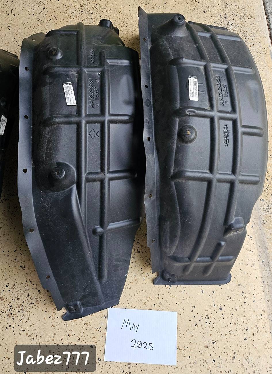 Jeep Gladiator OEM 4 Fender Well Liners Guards from 2023 Sport S 20250526_190809