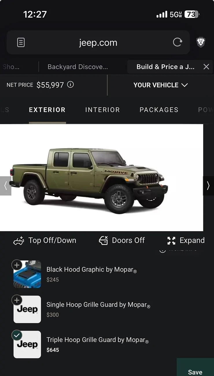 Jeep Gladiator 2025 Mojave X IMG_5603