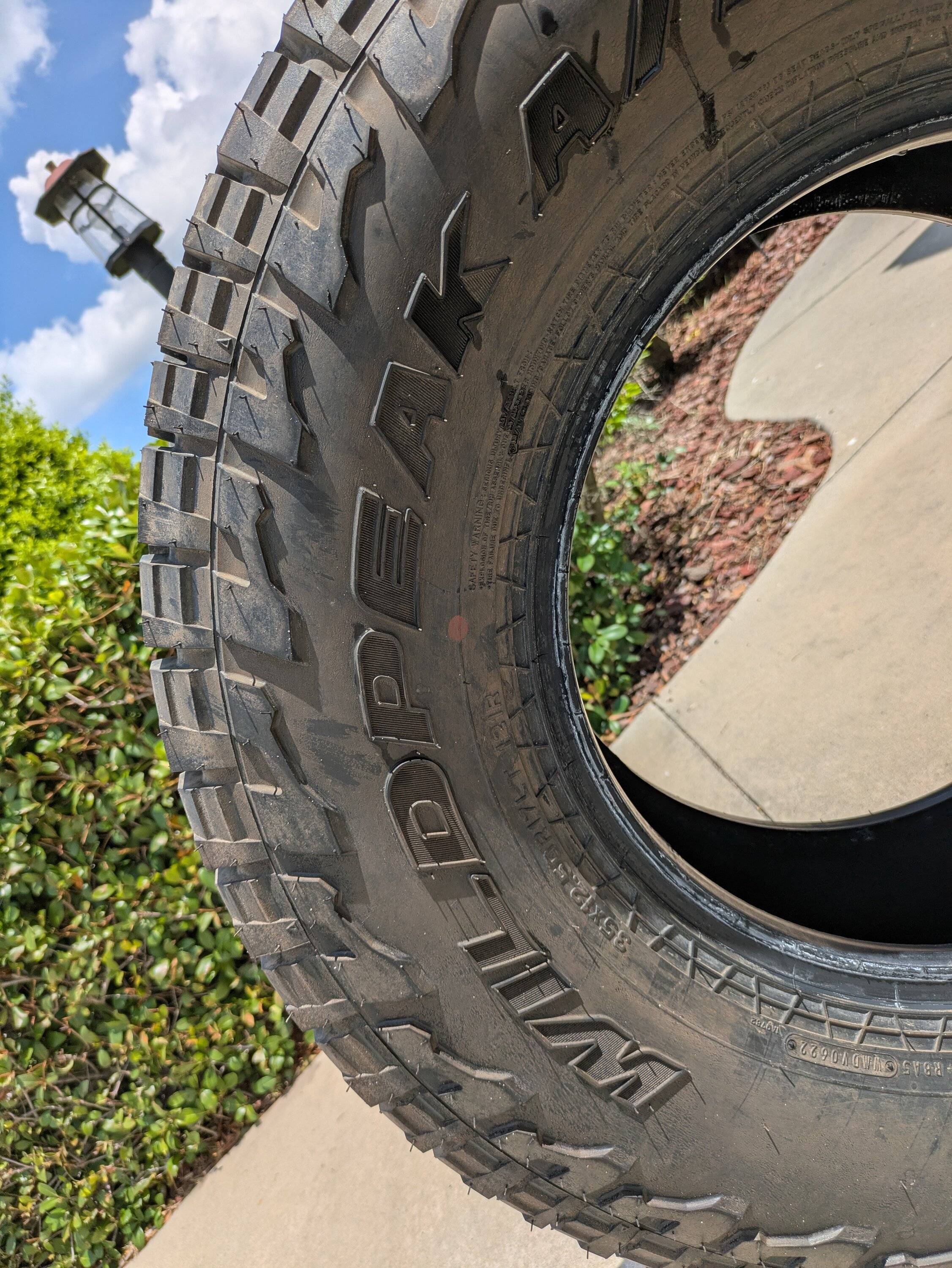 Jeep Gladiator One Brand New Falken Wildpeak AT3 35x12.5R17 $200 PXL_20250527_160253690