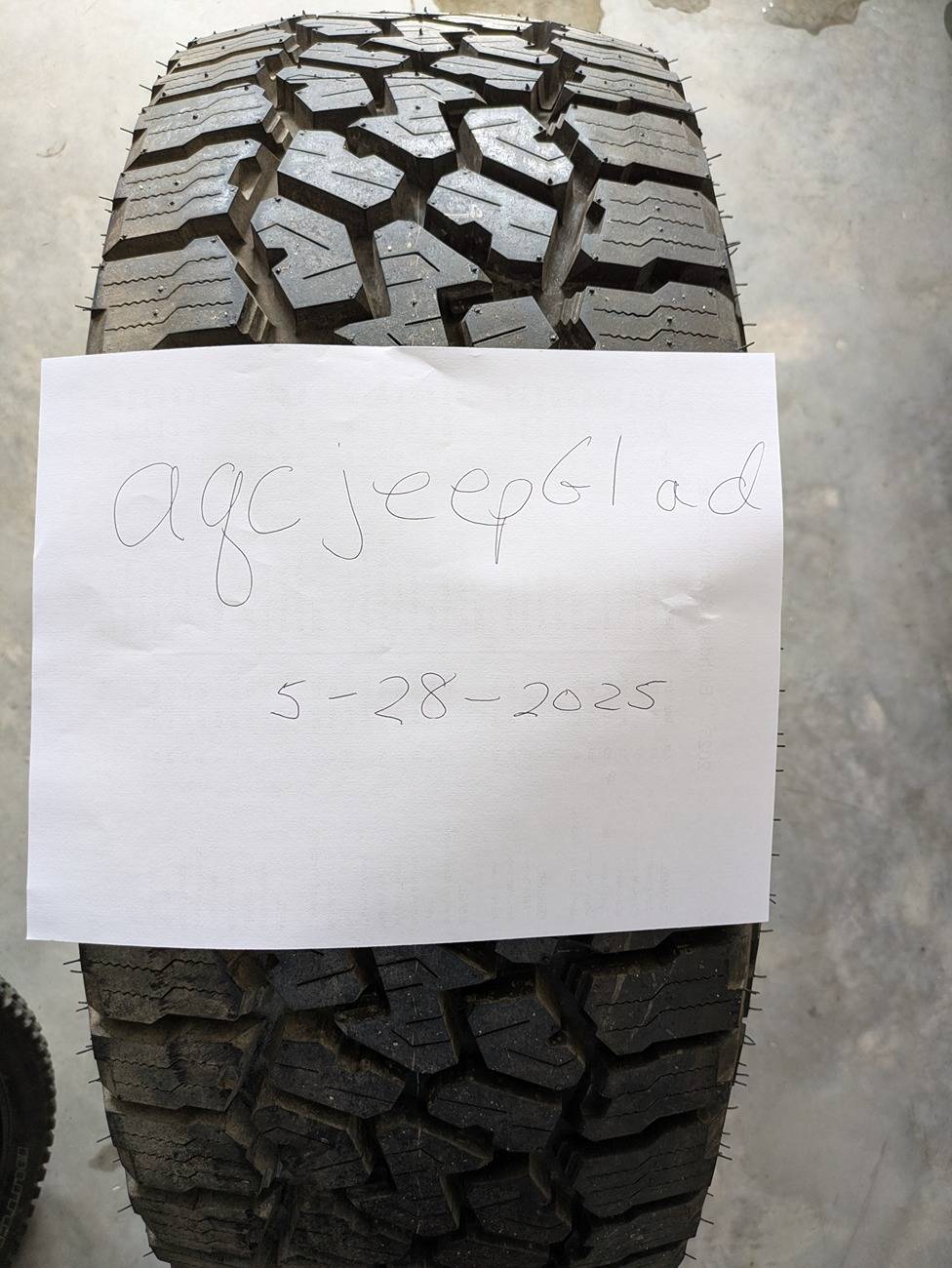 Jeep Gladiator One Brand New Falken Wildpeak AT3 35x12.5R17 $200 PXL_20250528_210905015