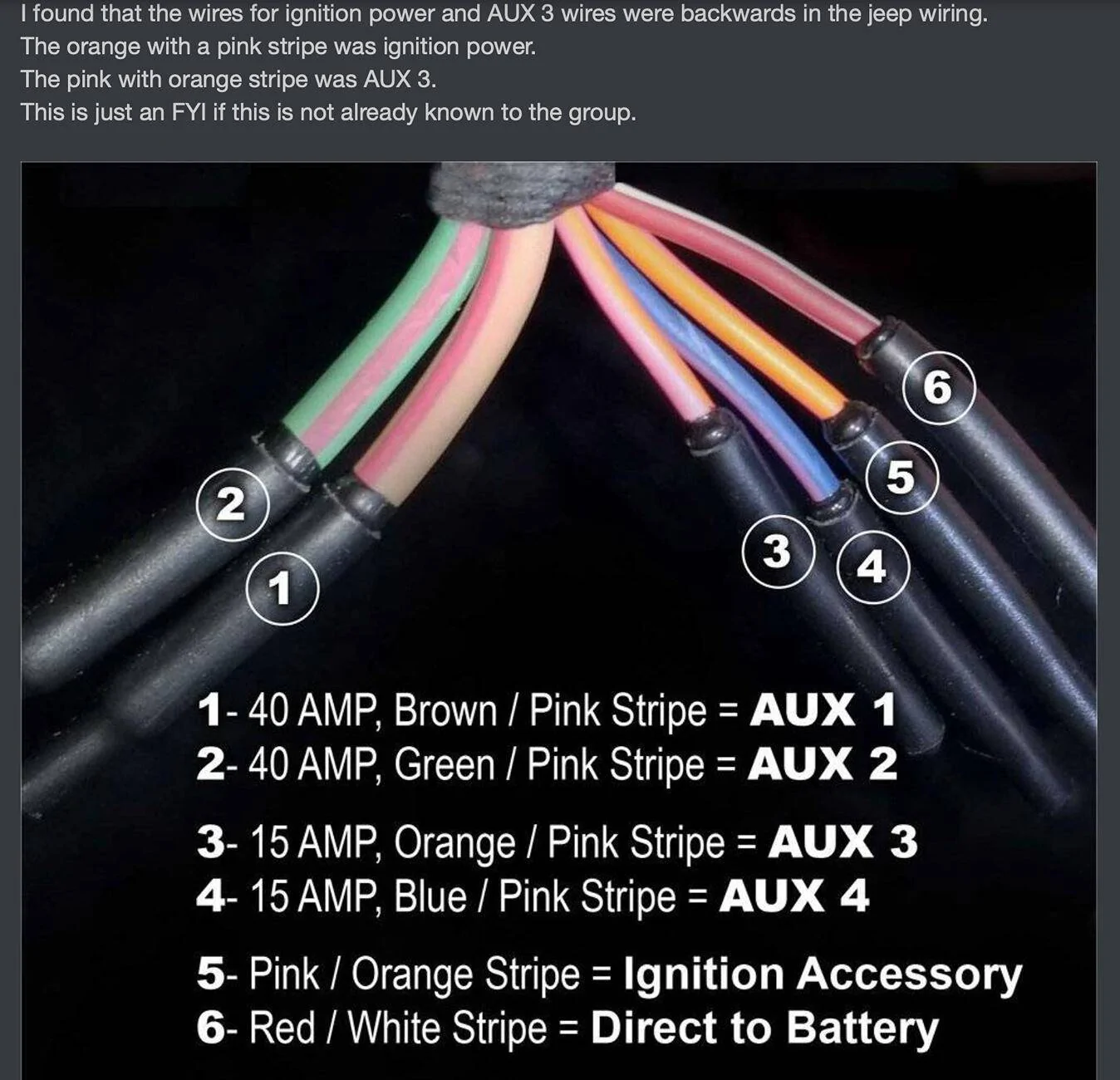Jeep Gladiator Using AUX to power Wolfbox 930 Screenshot 2025-04-07 at 7.40.59 PM