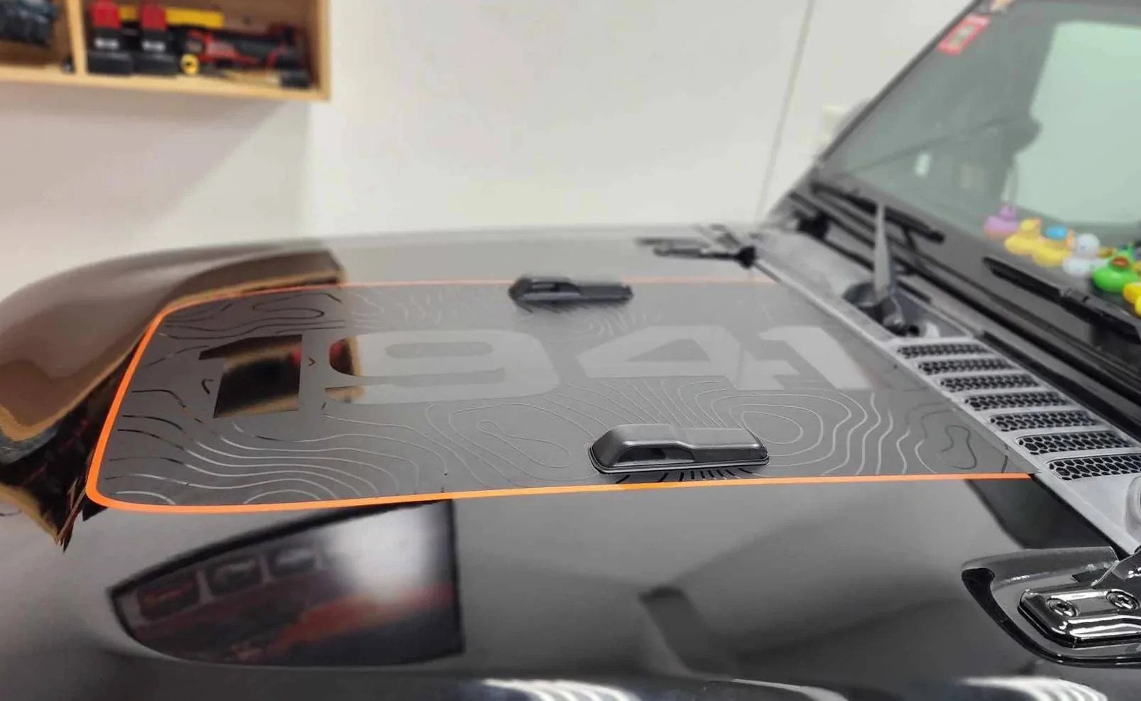 Jeep Gladiator Topography Decals Hood Stripe Decal_ 1438835563346049