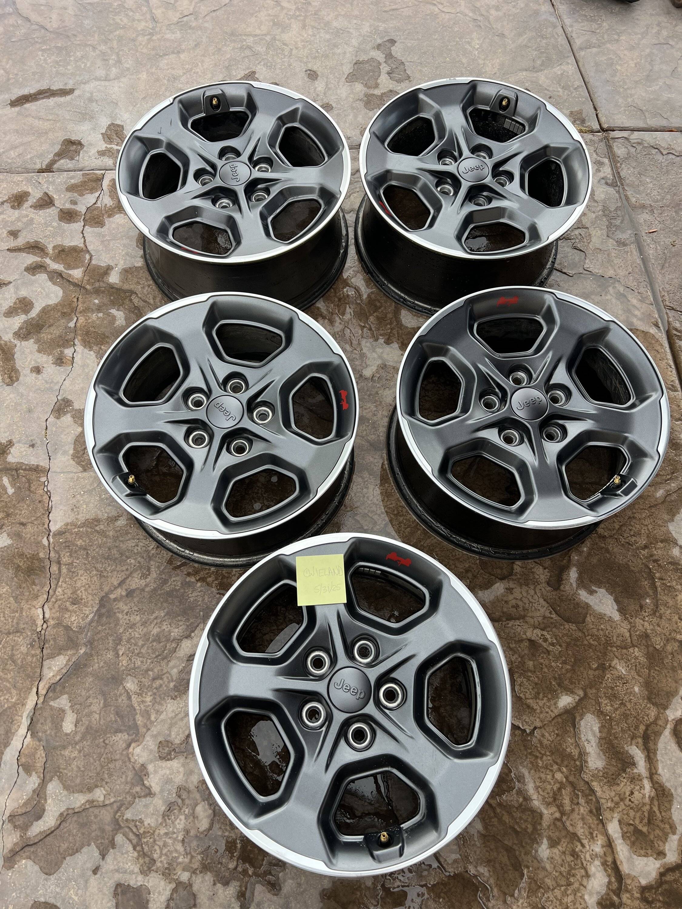 Jeep Gladiator Set of 5 Stock 2020 JT Rubicon wheel takeoffs - $250 IMG_6763