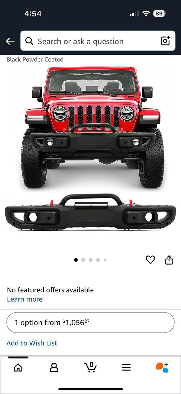 Jeep Gladiator Just ordered this knock off steel bumper IMG_3857